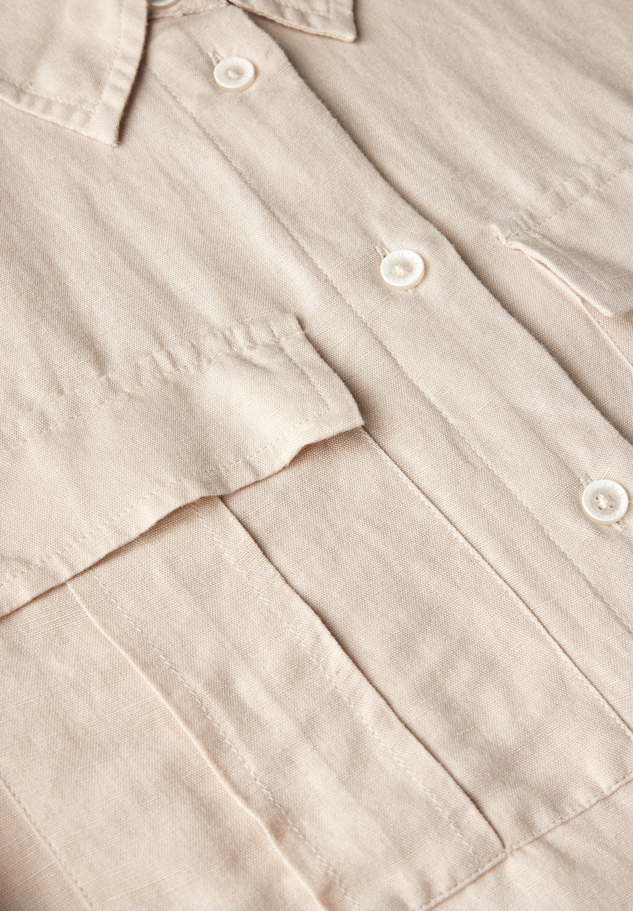Cecil Blouse met lange mouwen met knoop bij de zoom