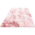 morgenland design-vloerkleed designer abstract roze 200 x 140 cm handgeknoopt roze