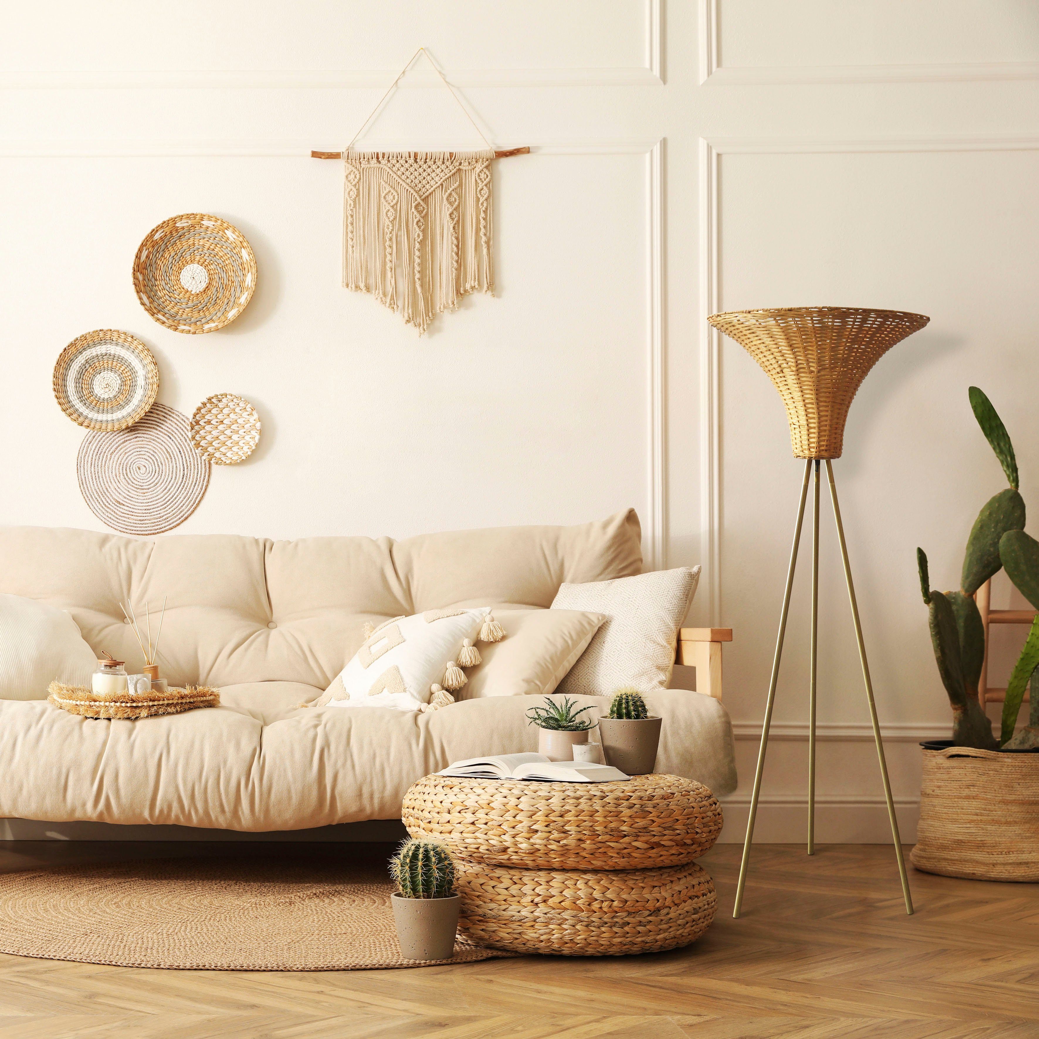 SalesFever Staande lamp Aleah Onderkleur koperkleur (1 stuk)