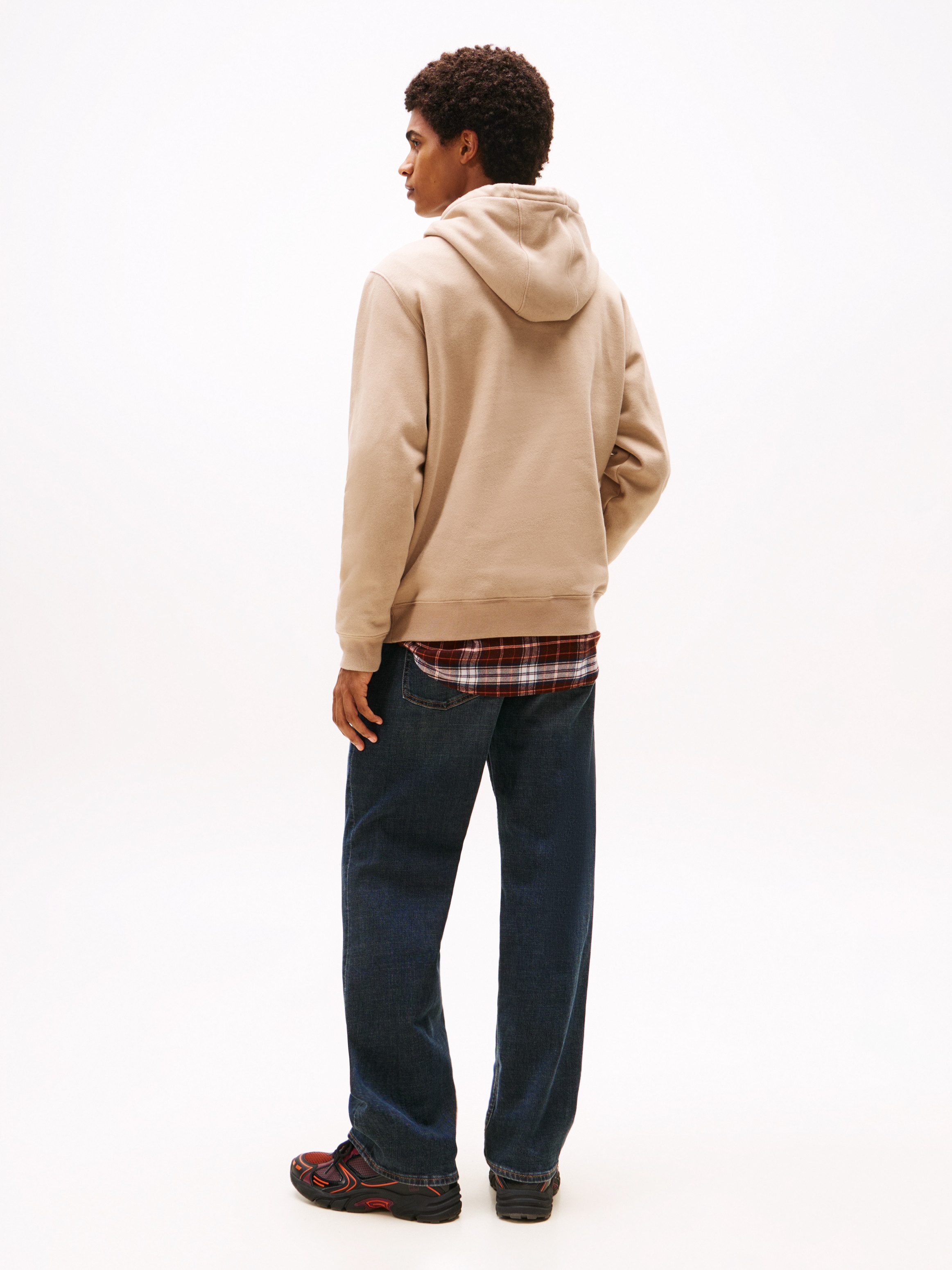 TOMMY JEANS Sweatshirt TJM REG S FLAG HOODIE met geborduurd merklogo op borsthoogte