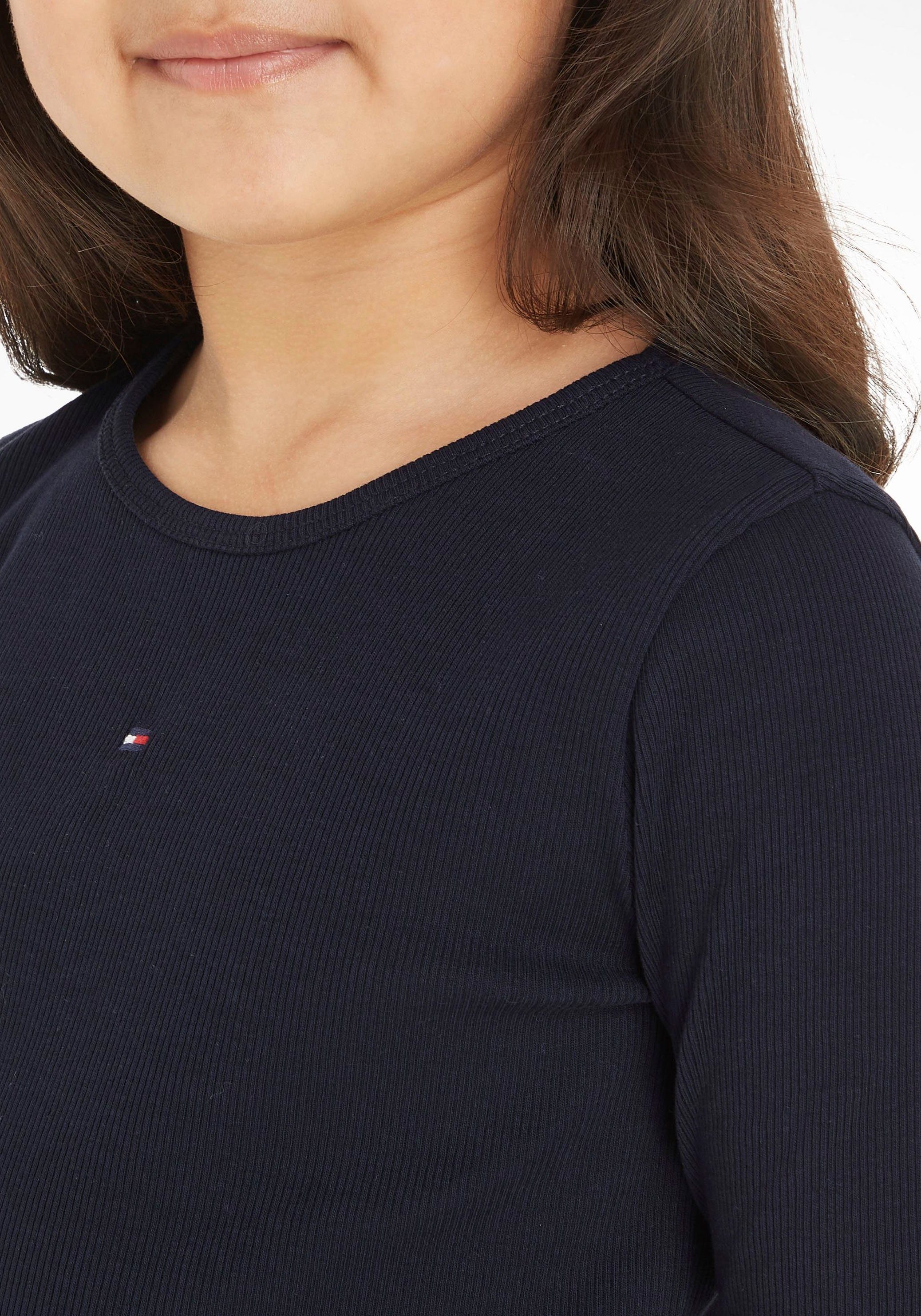Tommy Hilfiger Shirt met lange mouwen ESSENTIAL RIB TOP L/S in lichte ribstructuur