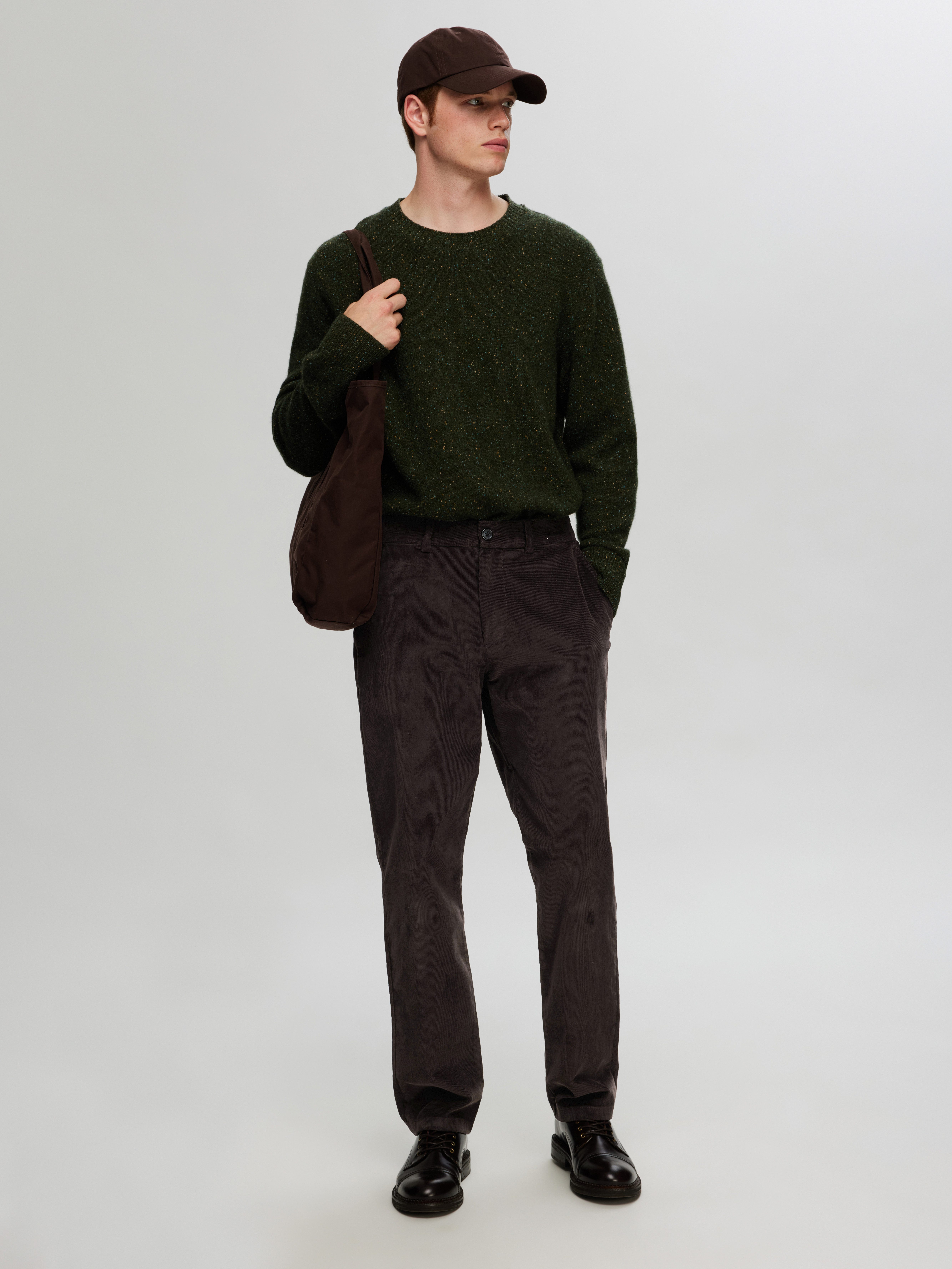 SELECTED HOMME Cordbroek SLH196-STRAIGHT MILES CORD PANT W NOOS