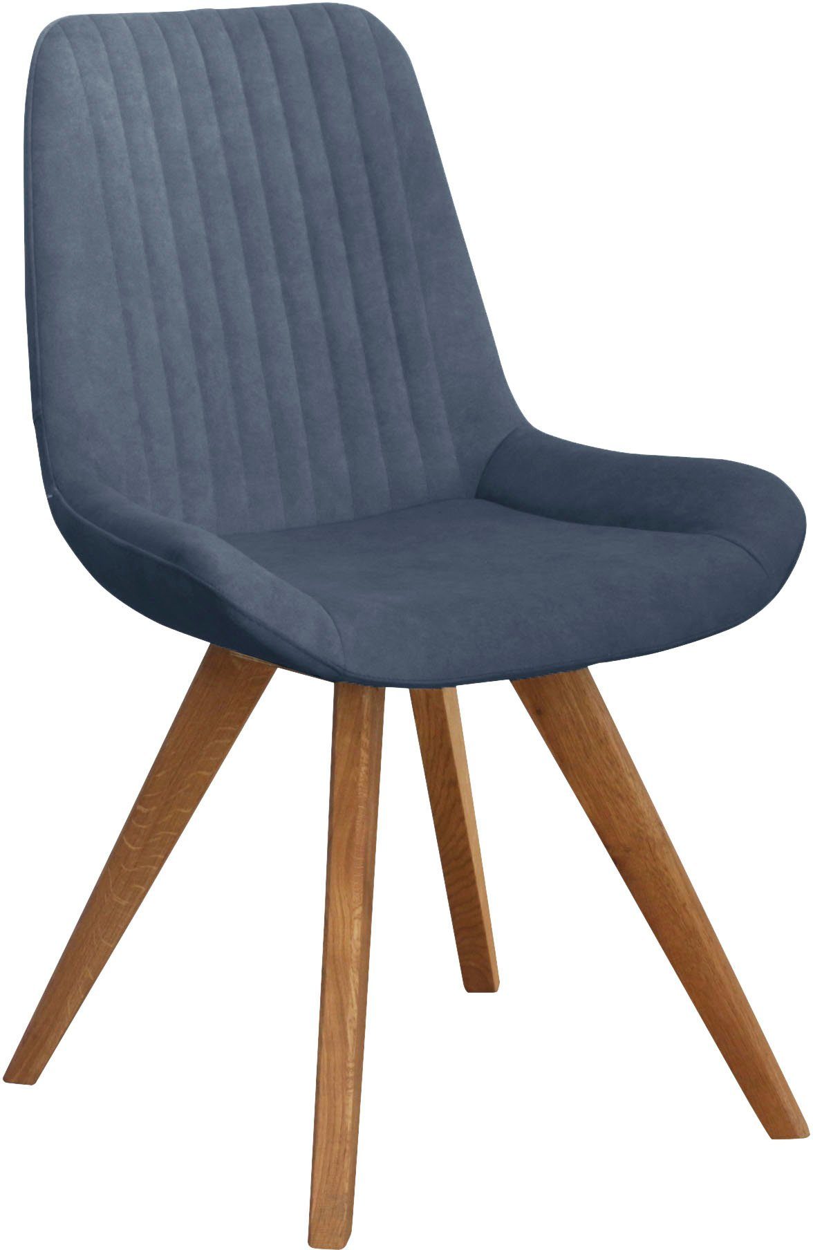 Home affaire Kuipstoel Bratislava Frame massief eiken geolied, easy care-stof (set, 2 stuks)