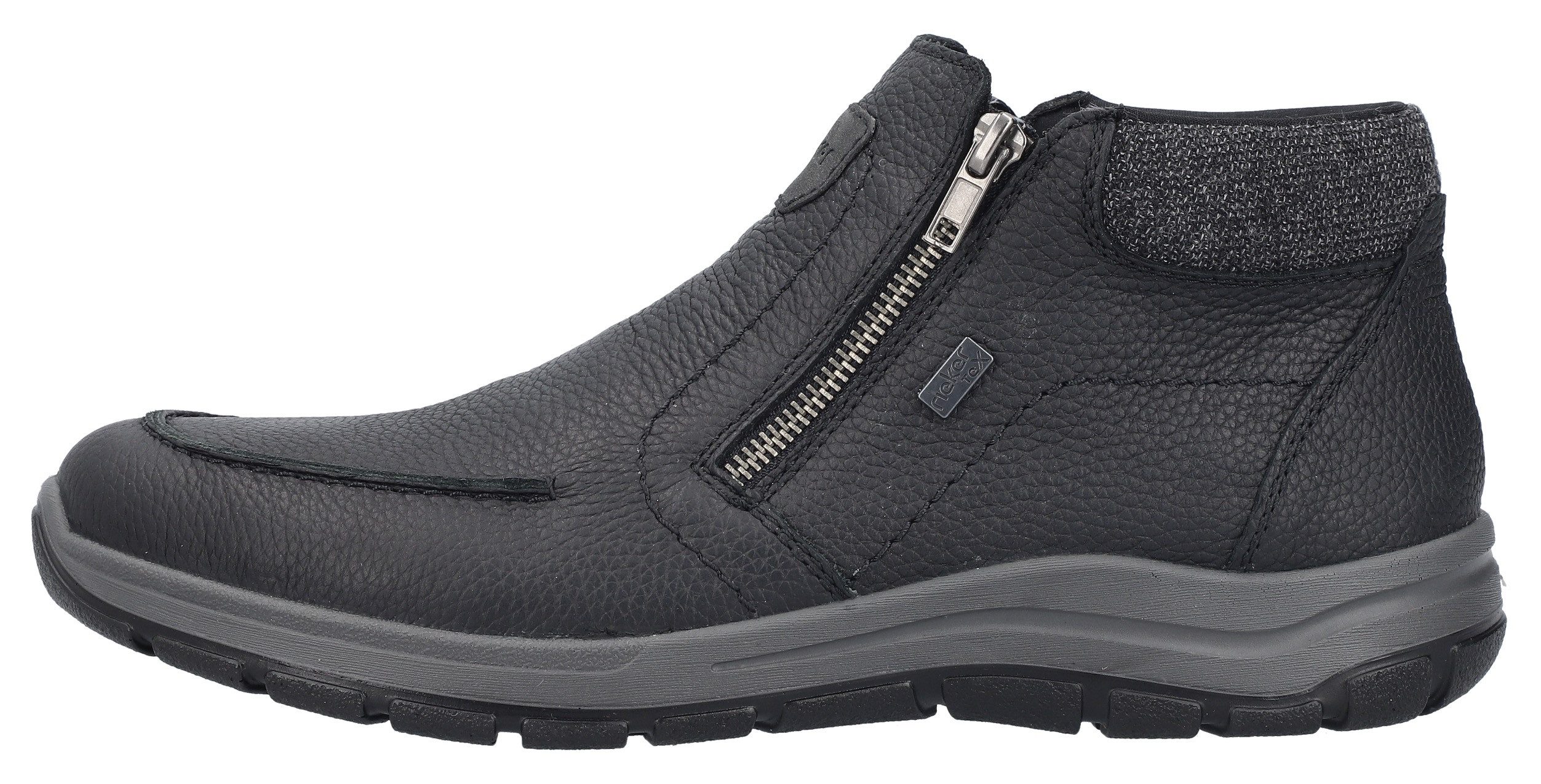 Rieker Winterlaarzen enkellaars, comfort schoen met twee praktische ritssluitingen