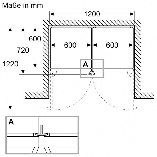 SIEMENS Koel-vriescombinatie KG39NAIBT (1 stuk)