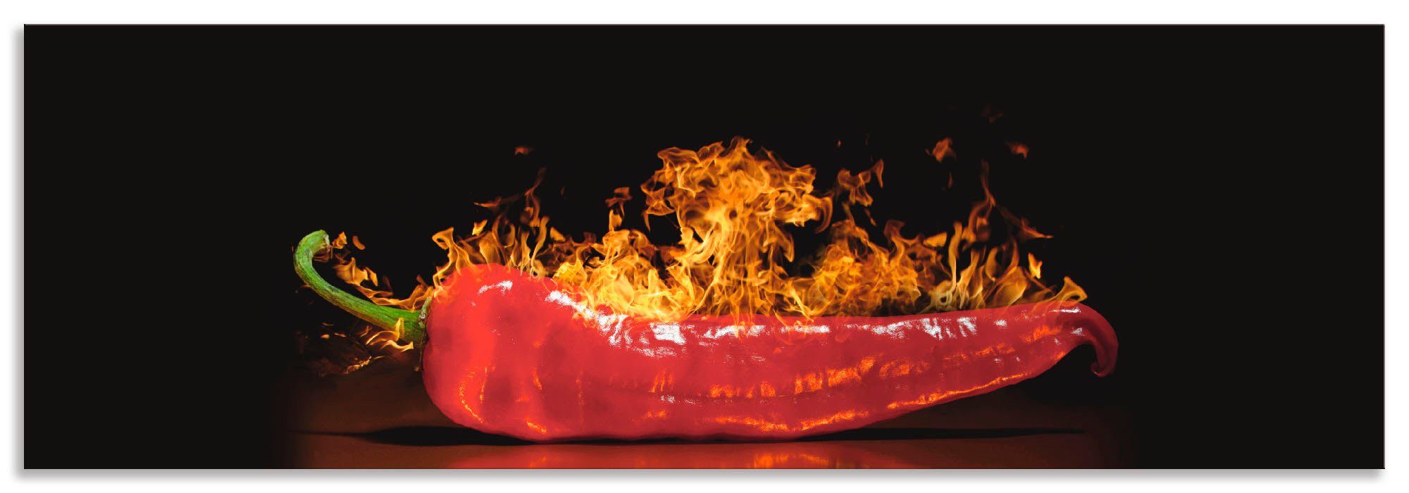 Artland Keukenwand Rode hete chilipeper zelfklevend in vele maten - spatscherm keuken achter kookplaat en spoelbak als wandbescherming tegen vet, water en vuil - achterwand, wandbe