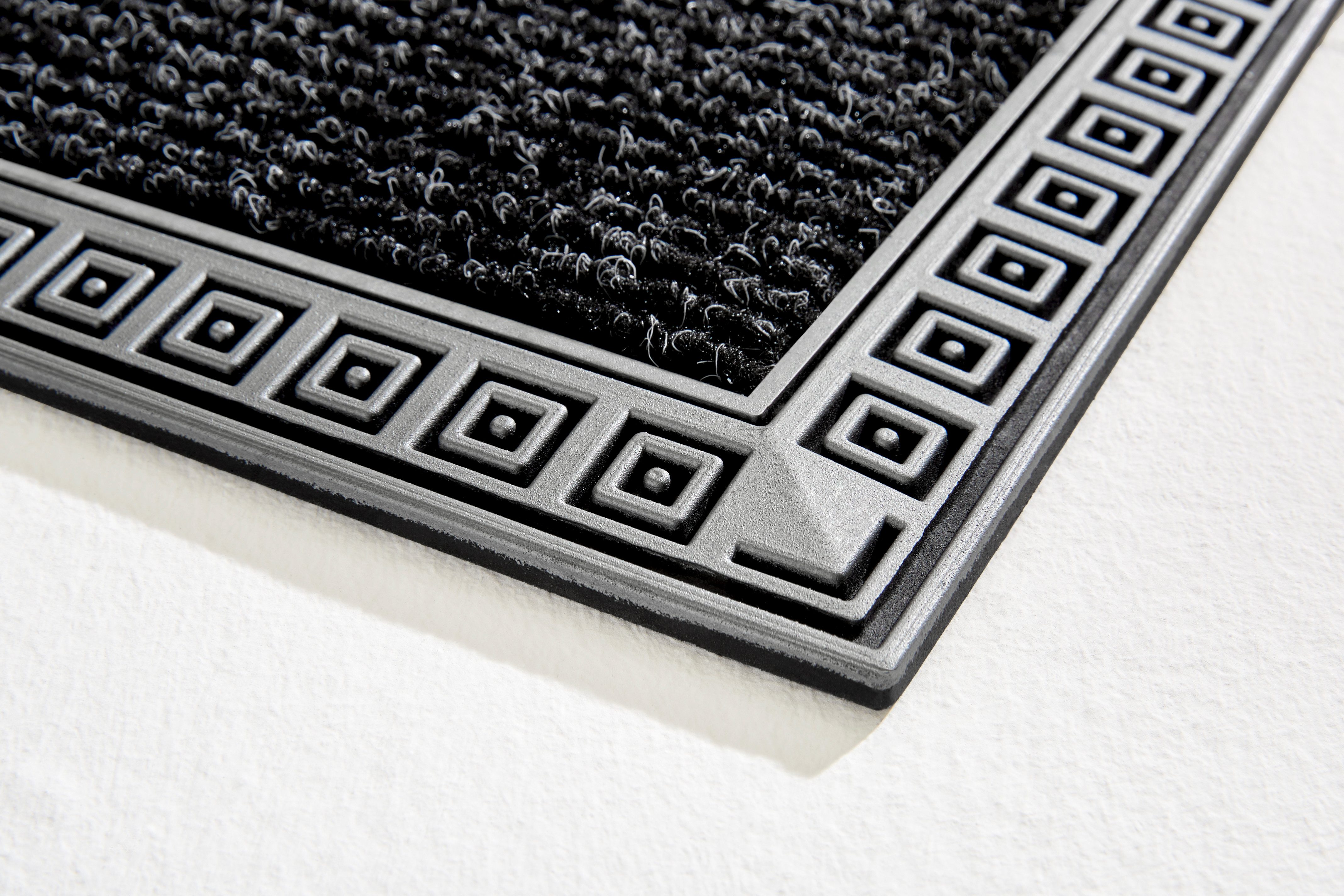 Home2Fashion Mat CenterClean XL - Squares smalle vuilopvangmat, robuust, geschikt voor binnen- en buitengebruik