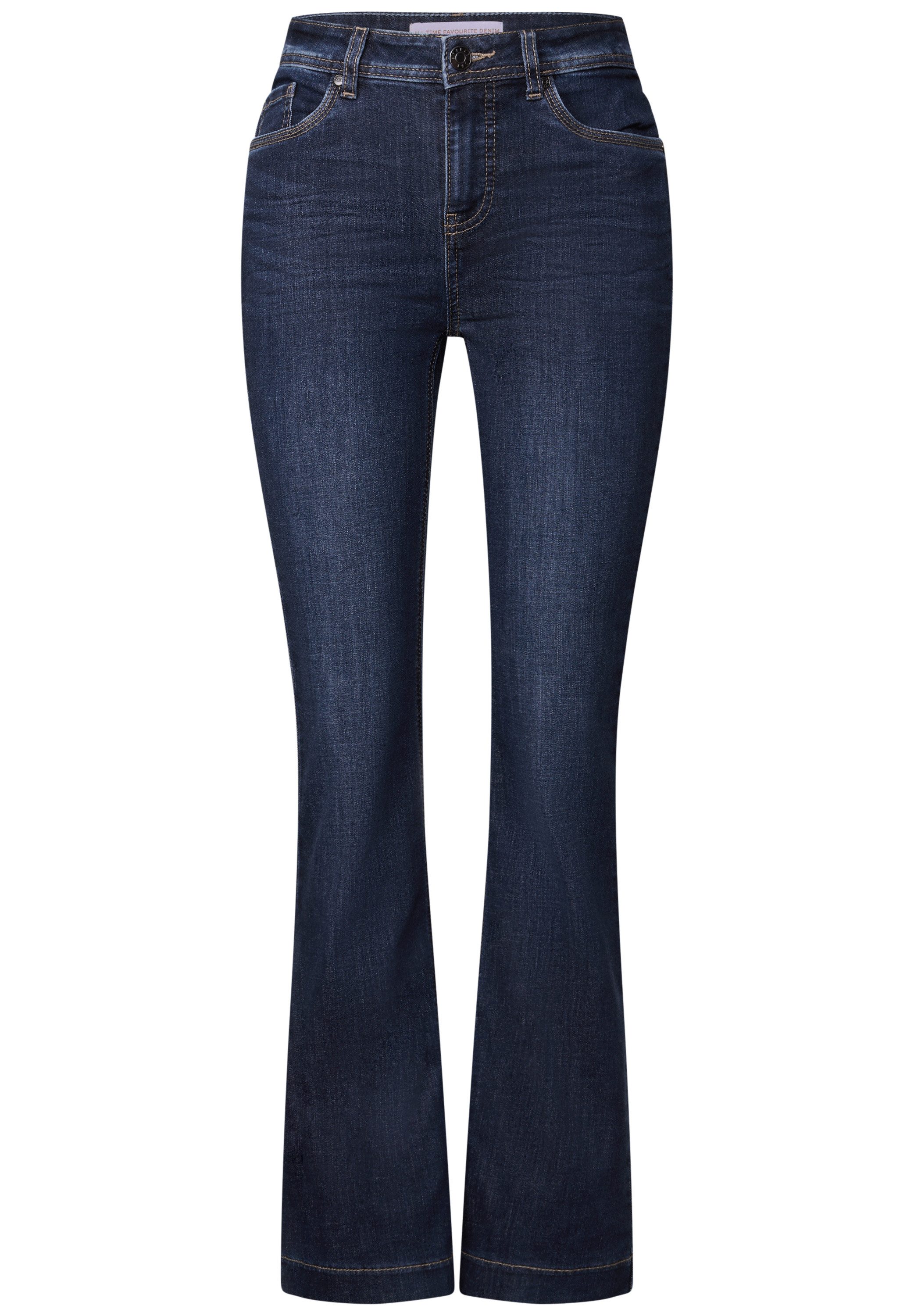 STREET ONE Bootcut jeans met stretch