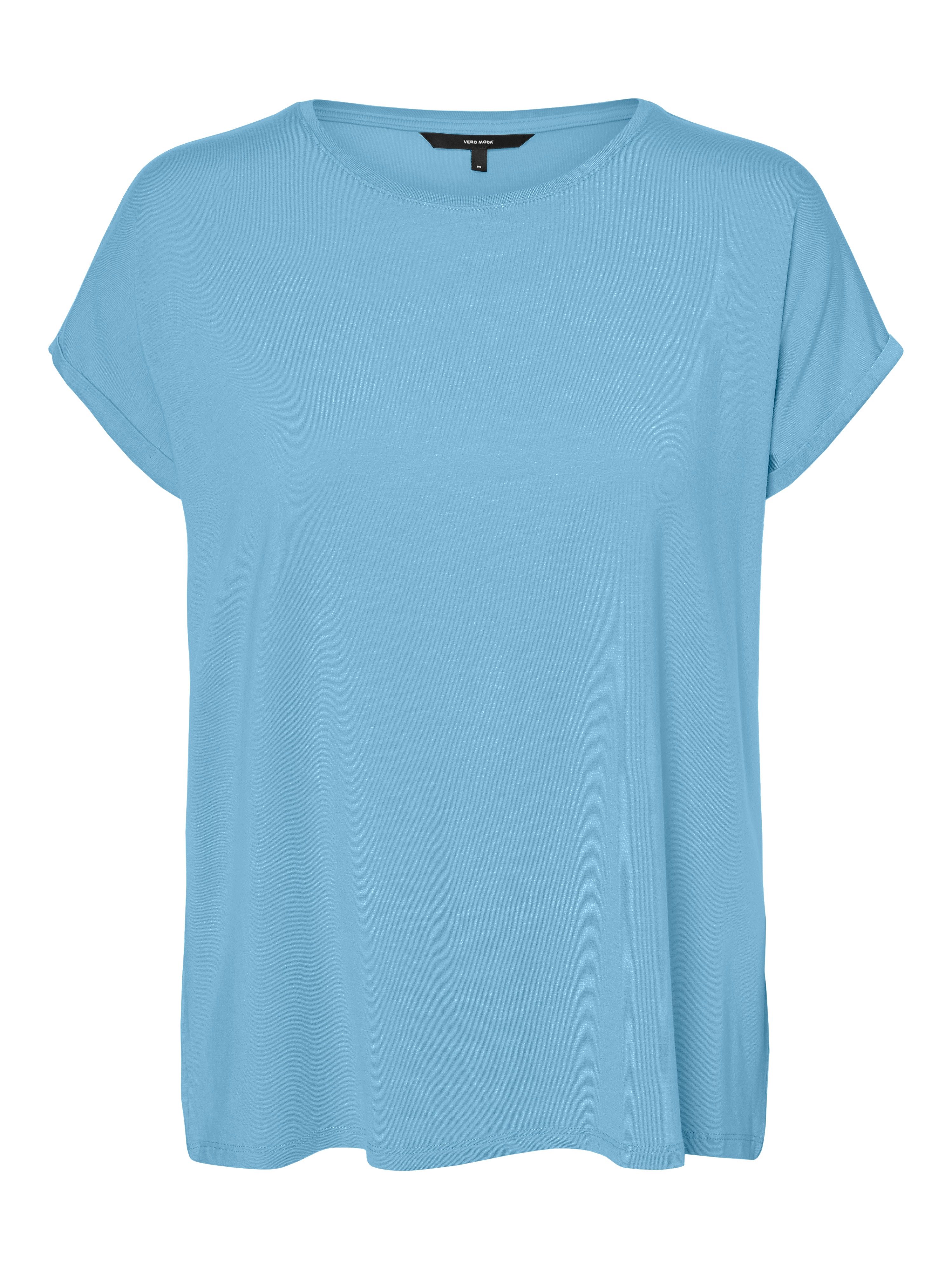 Vero Moda Shirt met ronde hals VMAVA PLAIN SS TOP GAJRS NOOS