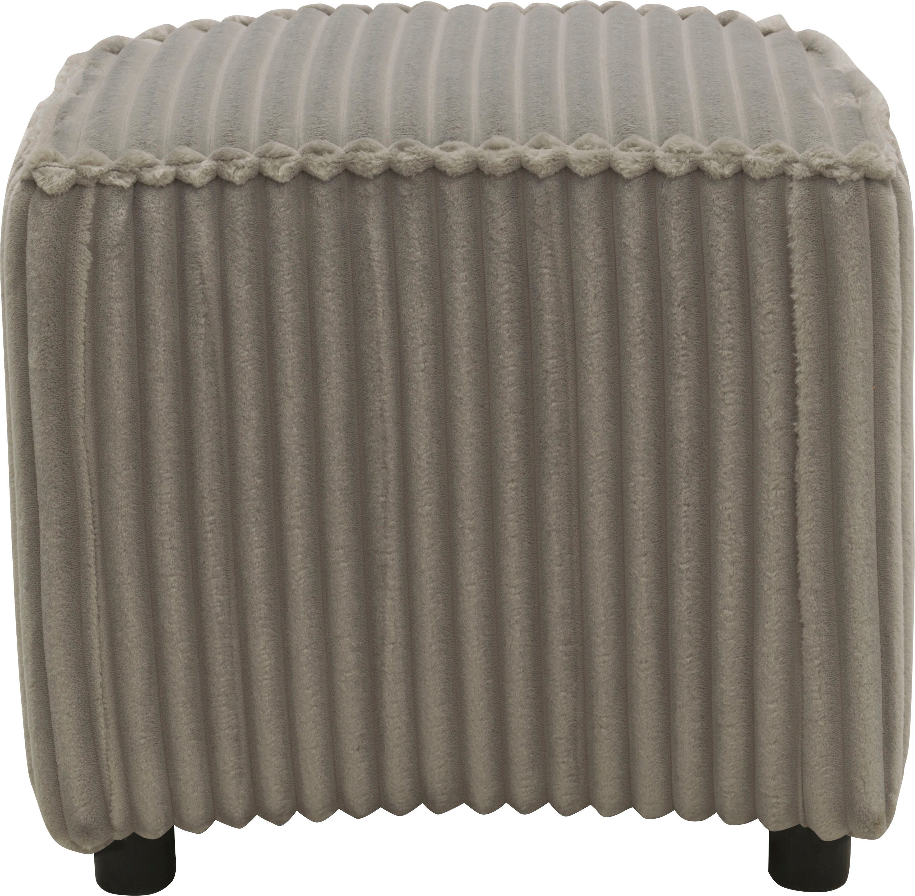 INOSIGN Hocker AMECA, poef, voetenbank 52 x 47 x 46 cm (BxDxH) (1 stuk)