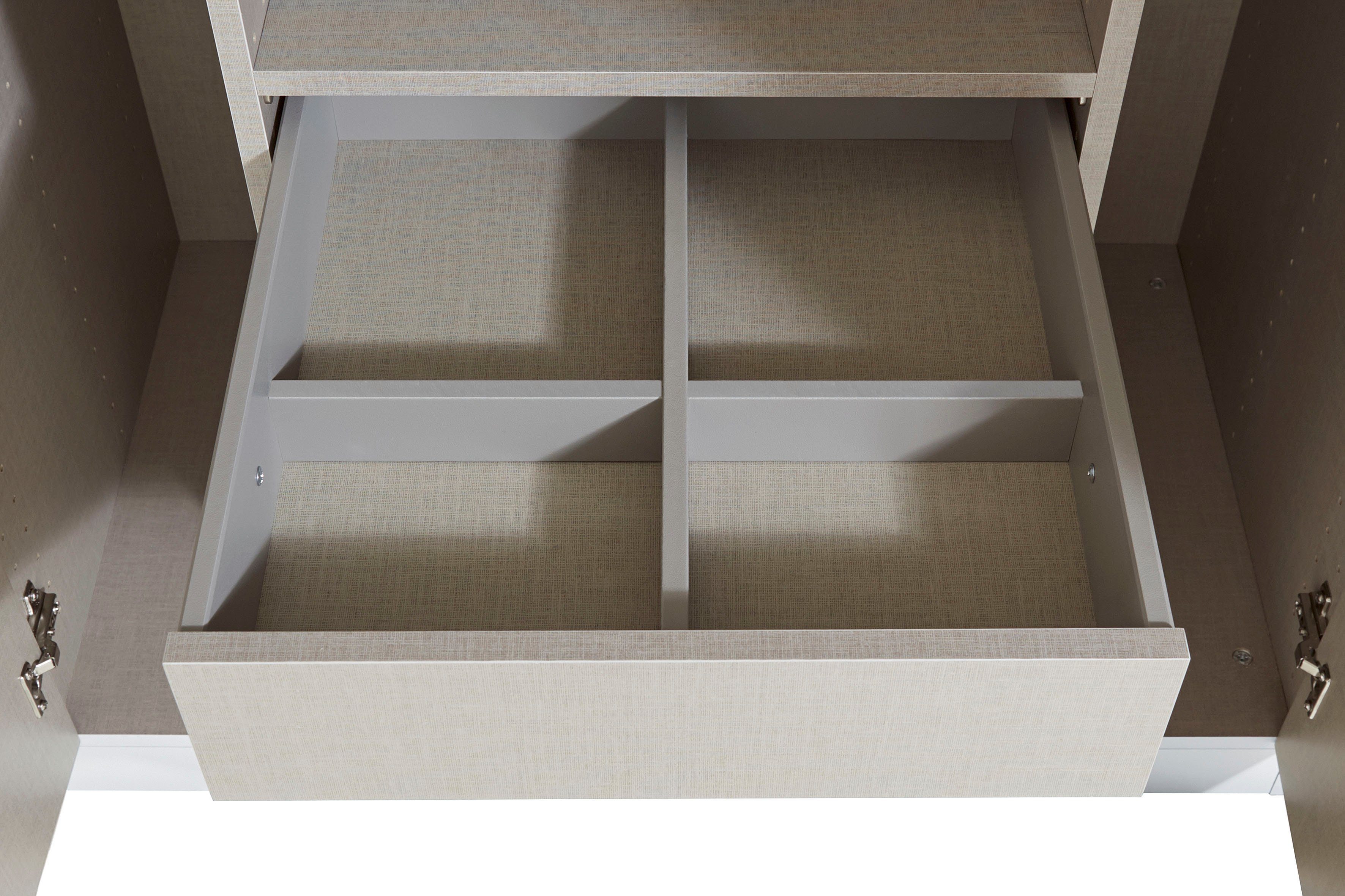 rauch Draaideurkast Kledingkast kast garderobe TOPSELLER OTELI incl. binnenindeling met 3 binnenlades extra planken optioneel met spiegel made in germany