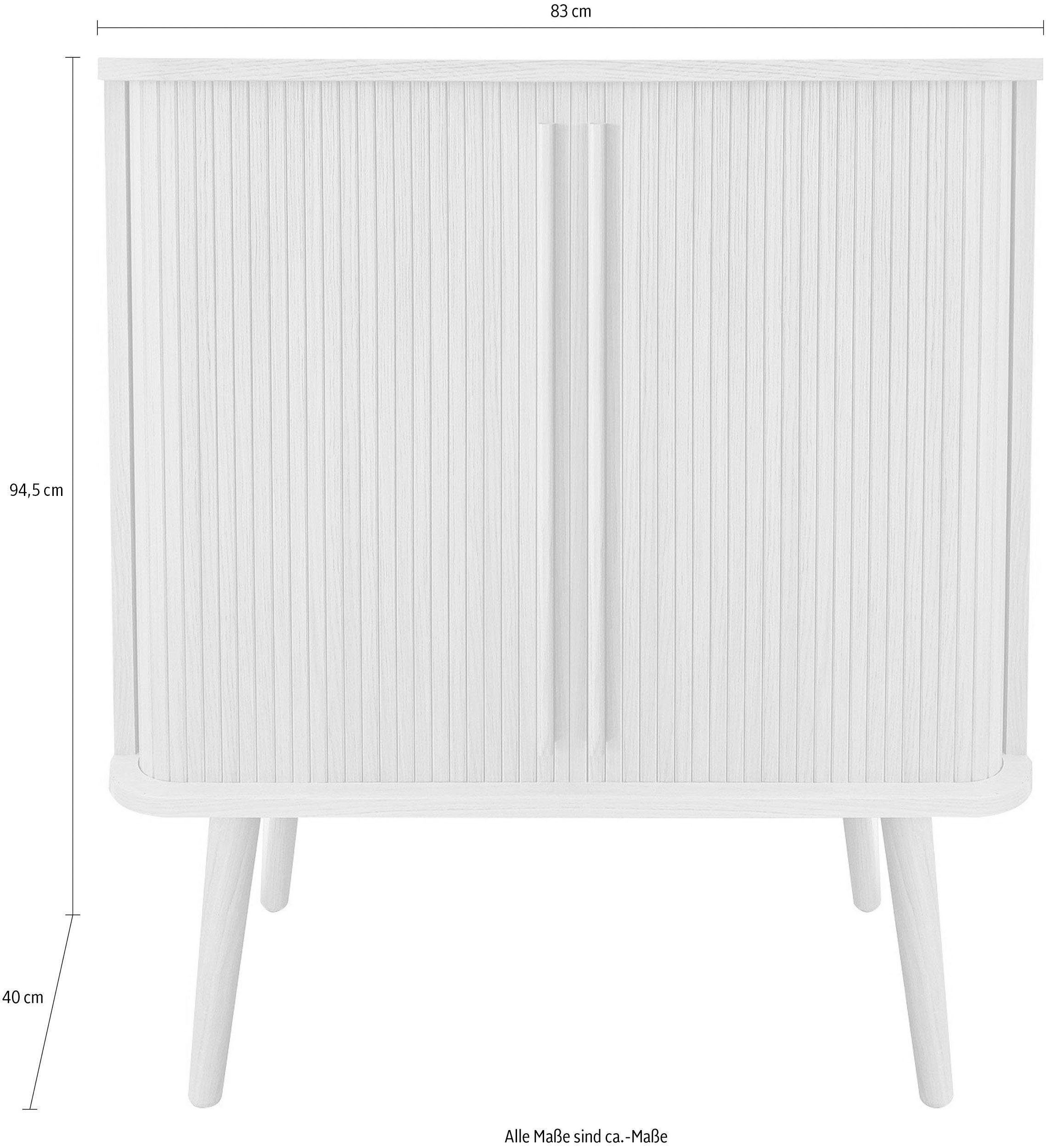 Woodman Dressoir Rove Commode met bijzonder ontwerp, breedte 138 cm, met eikenhoutfineer