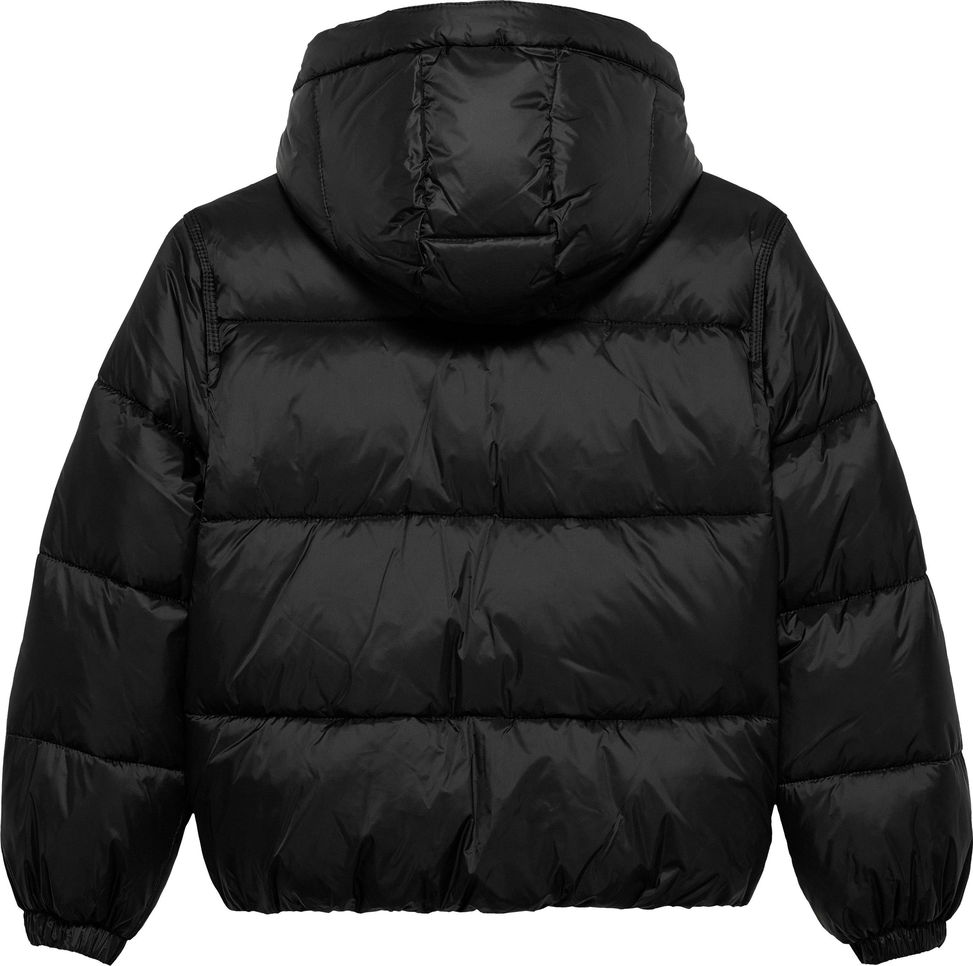Tommy Hilfiger Gewatteerde jas HOODED SHINY PUFFER JACKET