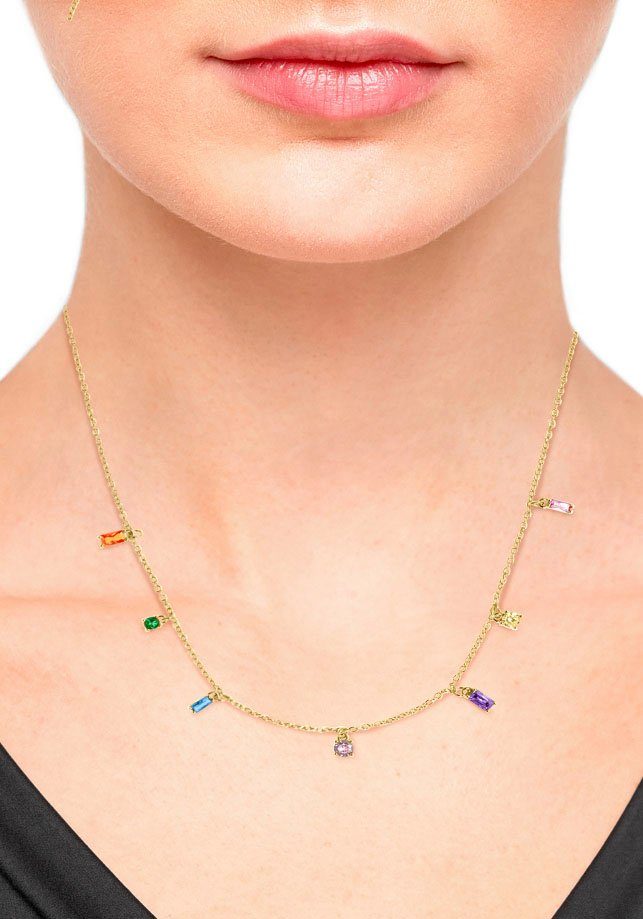 s.Oliver Ketting met hanger Regenboog, 2035510 met zirkoon (synthetisch)