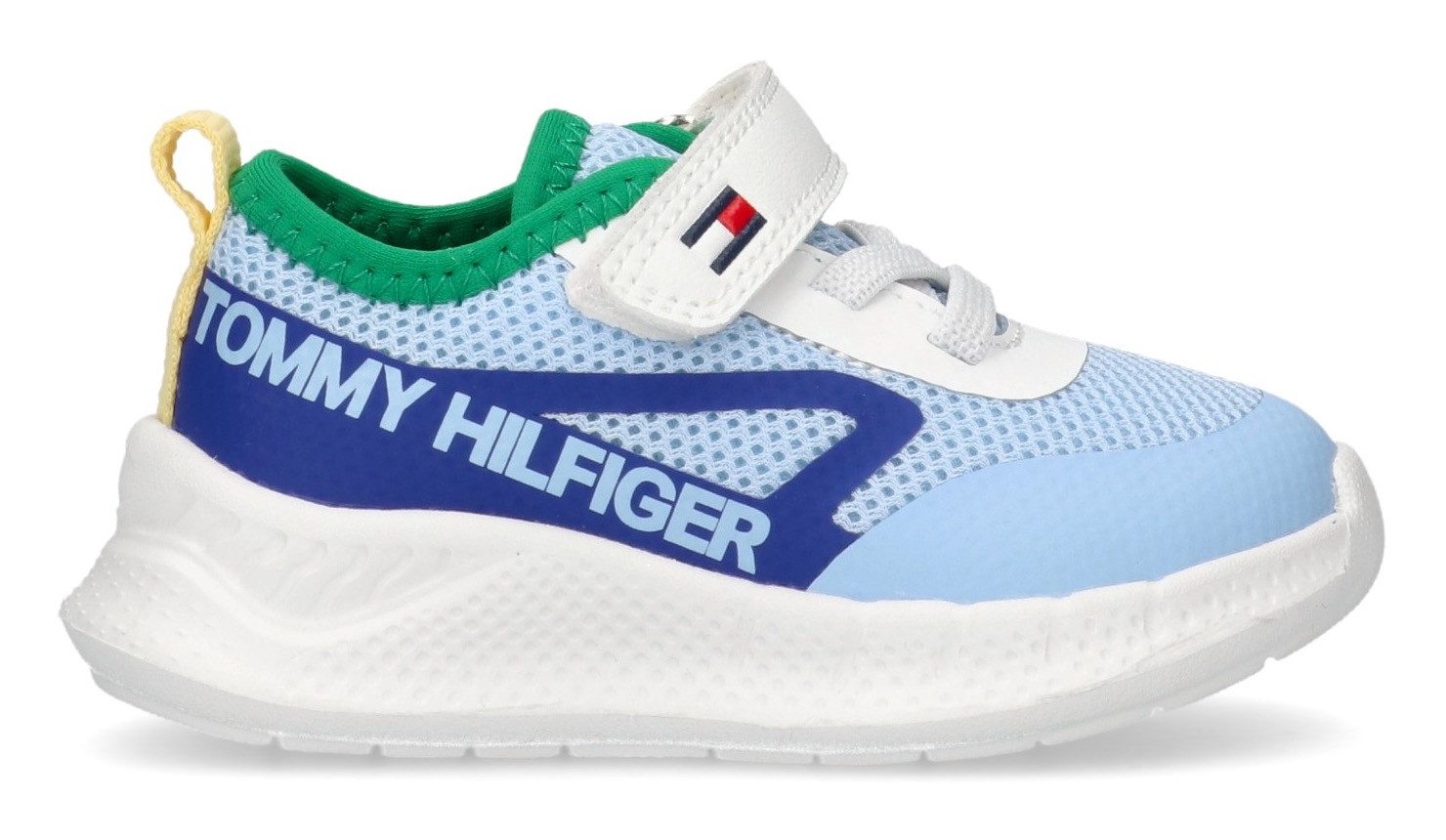 Tommy Hilfiger Sneakers , slip-on sneakers, klittenbandschoen met grote logo-opdruk