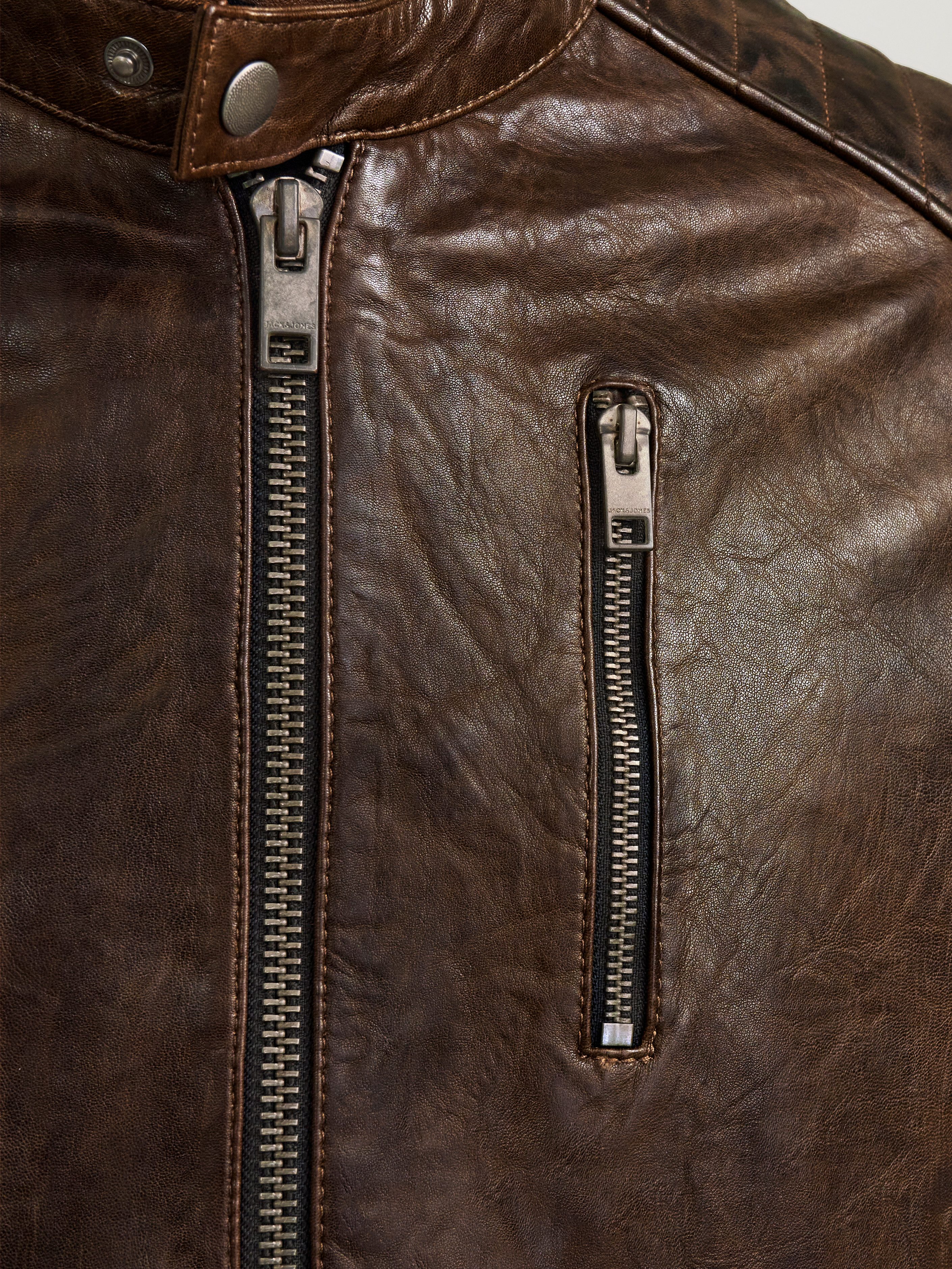 Jack & Jones Leren jack JJERICHARD LEATHER JACKET NOOS