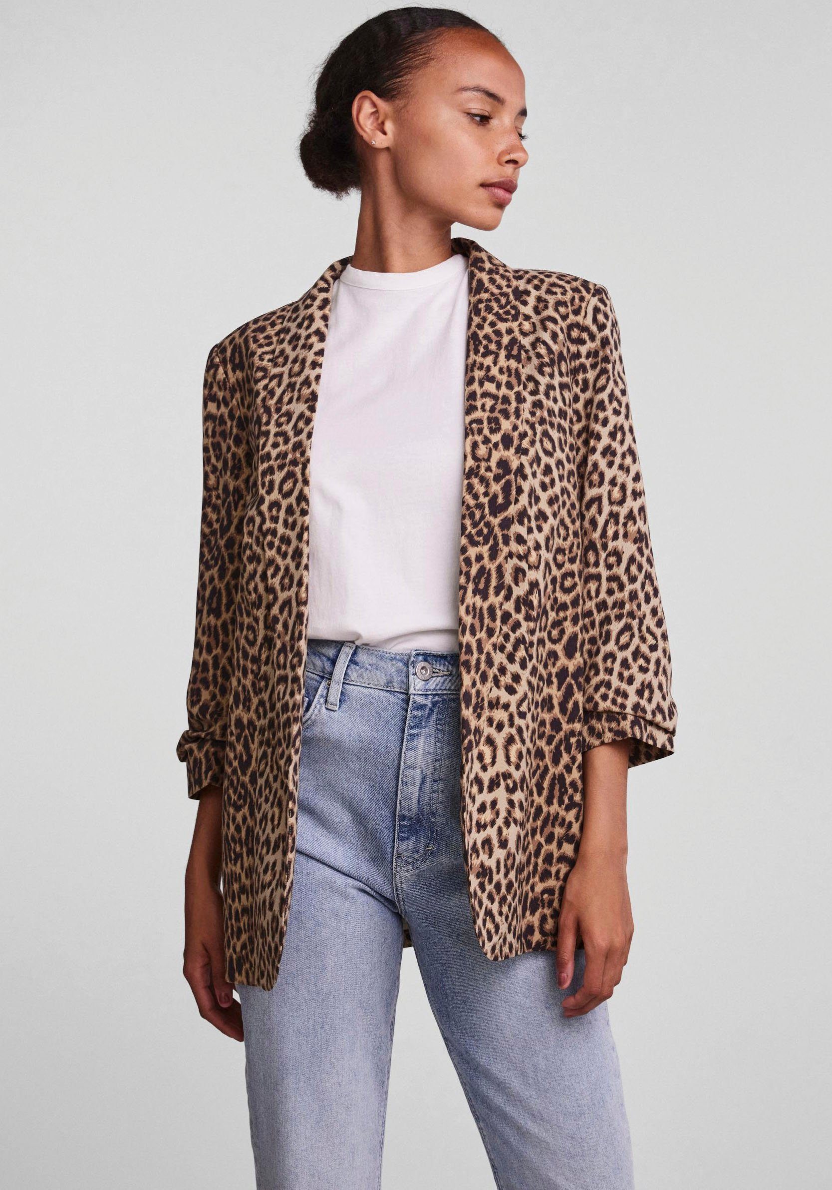 pieces Blouseblazer PCBOSELLA 3/4 PRINTED BLAZER NOOS