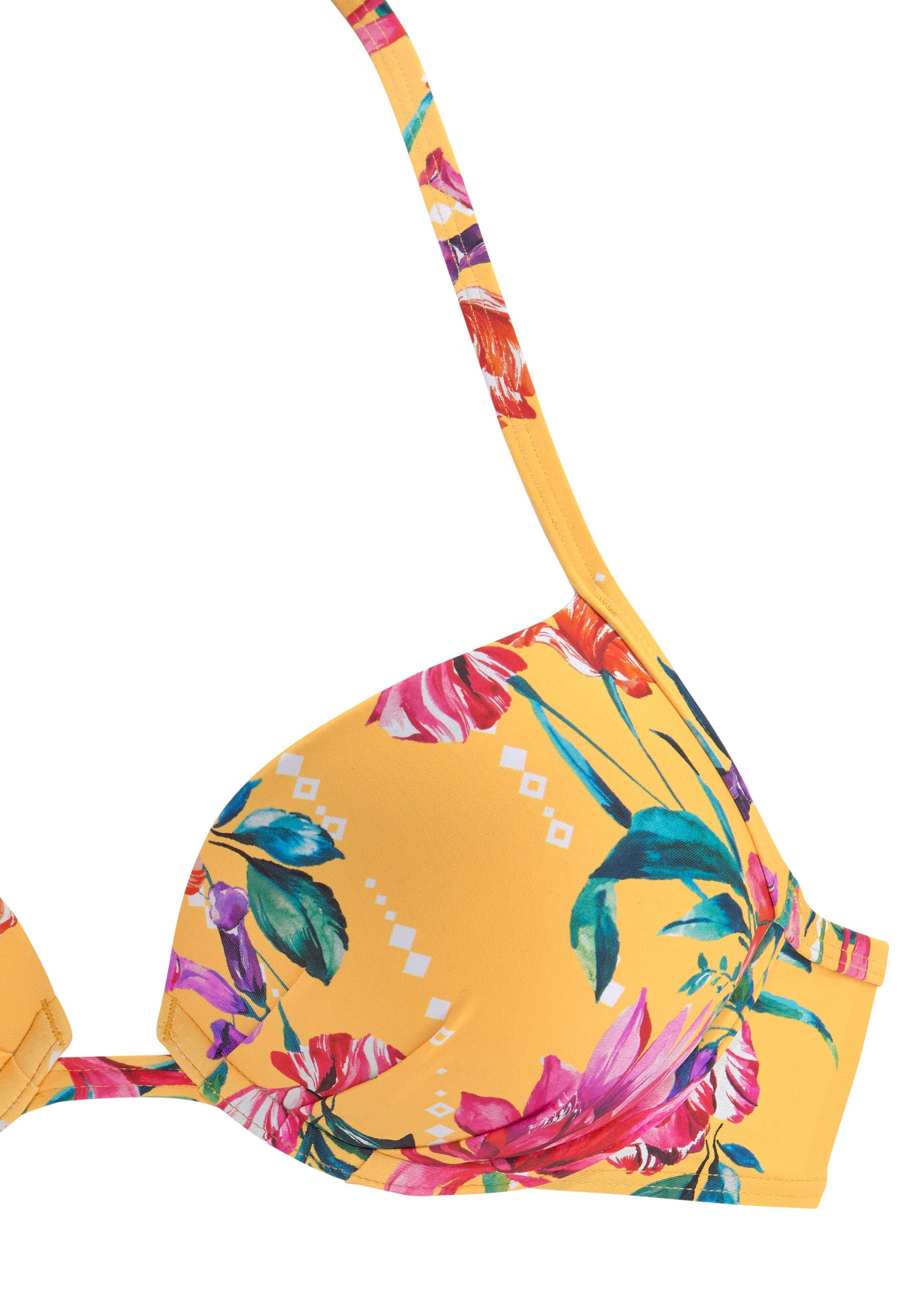 Sunseeker Push-upbikinitop Modern met bloemenprint