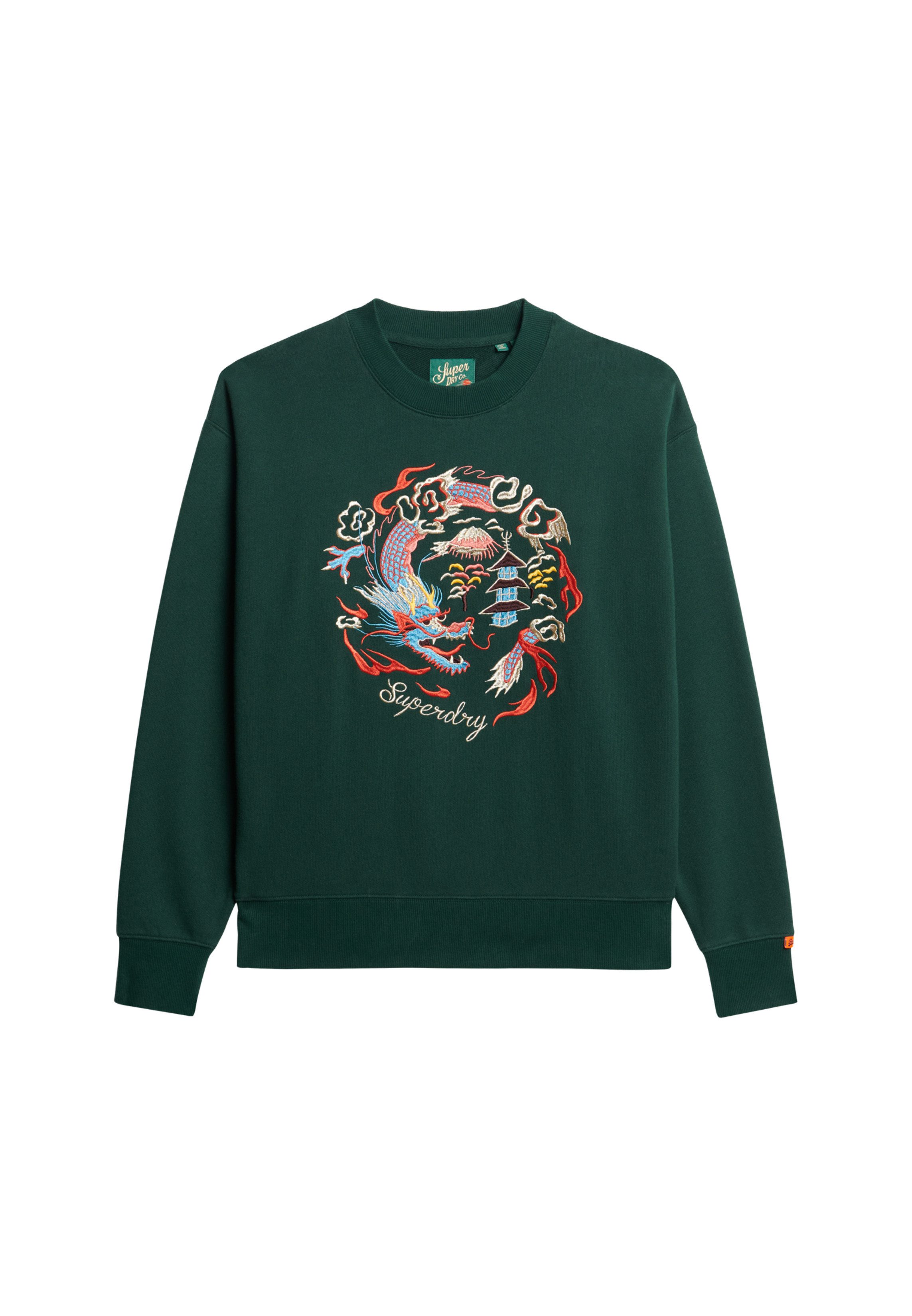Superdry Sweatshirt SUIKA EMBROIDERED LOOSE CREW