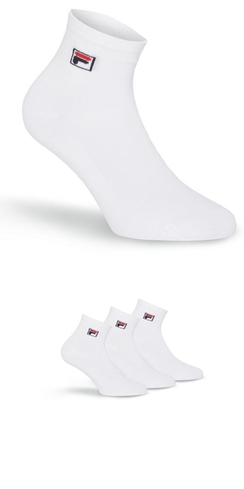 Fila Korte sokken UNISEX QUARTER PLAIN SOCKS (set, 3 paar)
