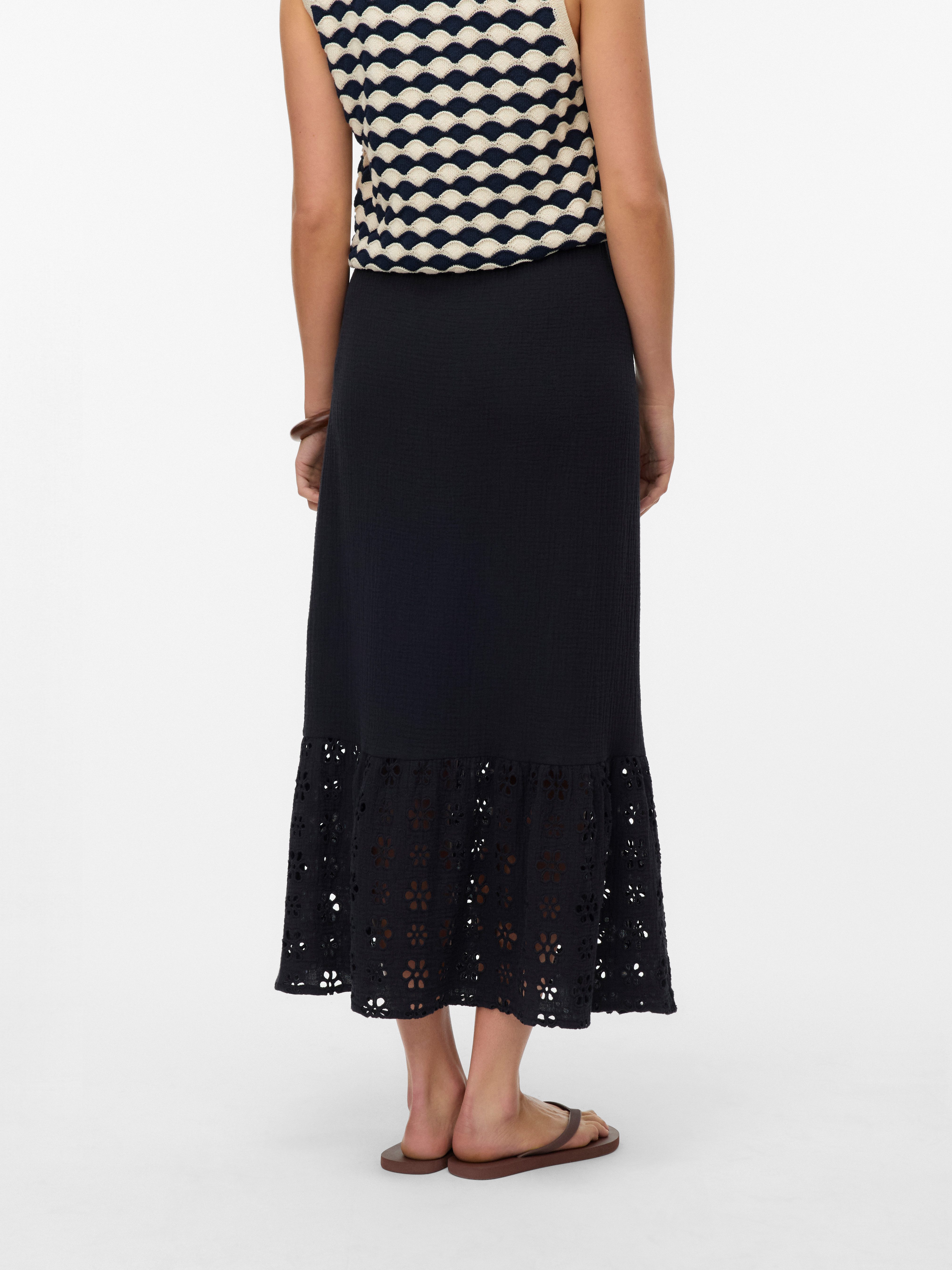 Vero Moda Maxirok VMNATALI HW ANCLE SKIRT WVN GA