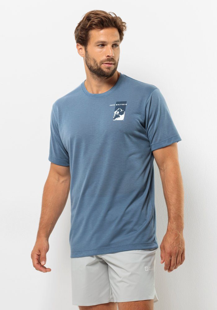 Jack Wolfskin Vonnan S S Graphic T-Shirt Men Functioneel shirt Heren XXL elemental blue elemental blue