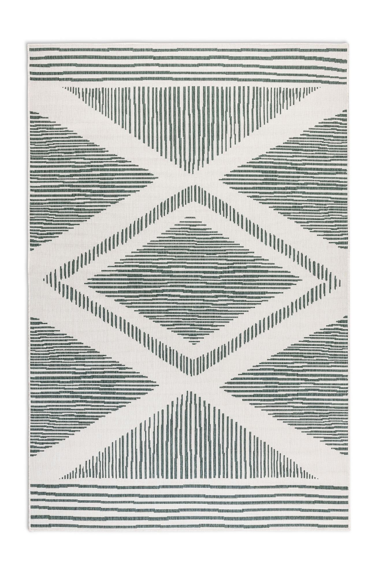ELLE DECORATION Vloerkleed Rhombus, In- en Outdoor Vlakweefsel, binnen- en buitengebruik, modern, omkeerbaar tapijt, balkon, woonkamer