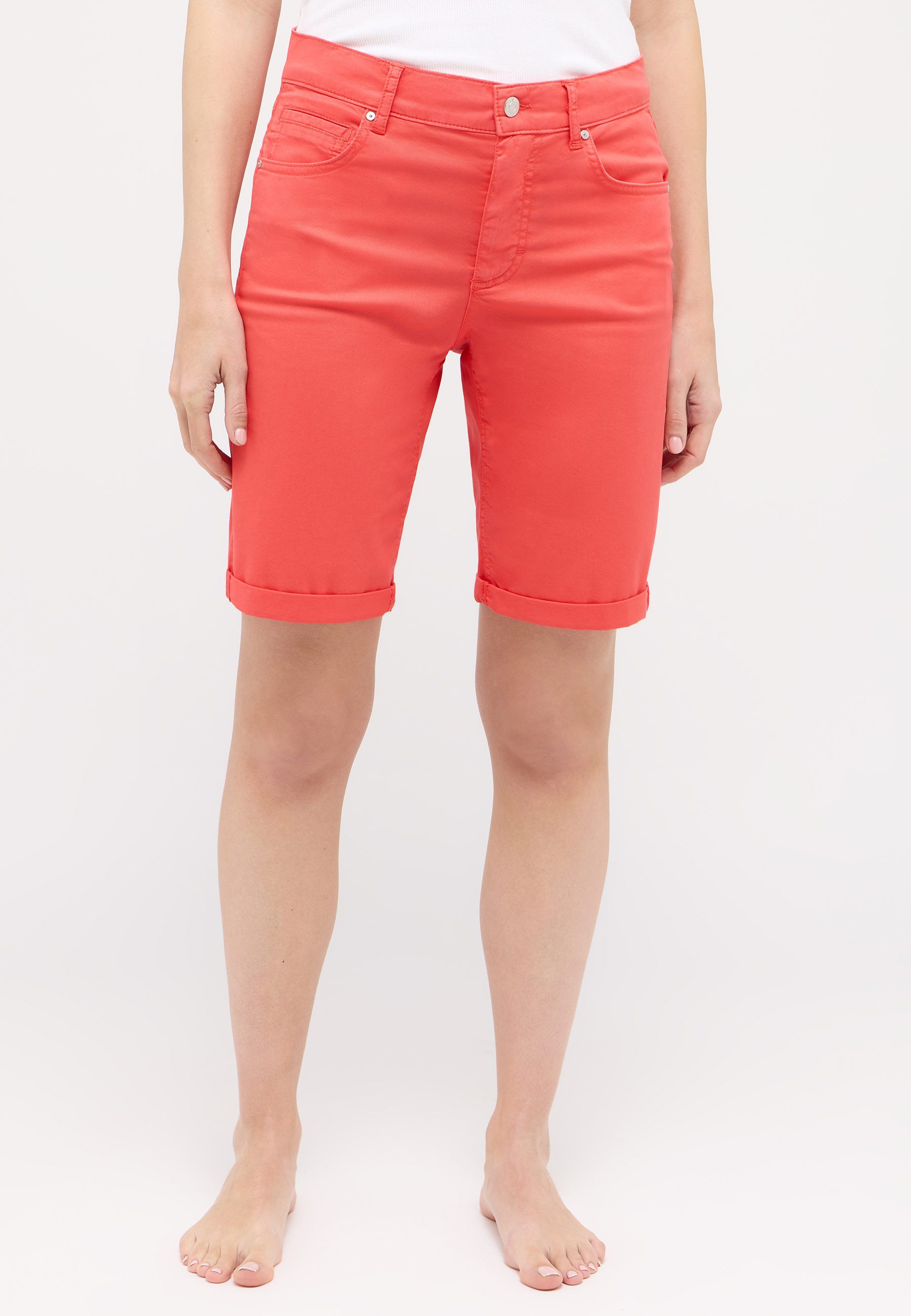 Angels Straight leg korte broek in 5-pocketmodel