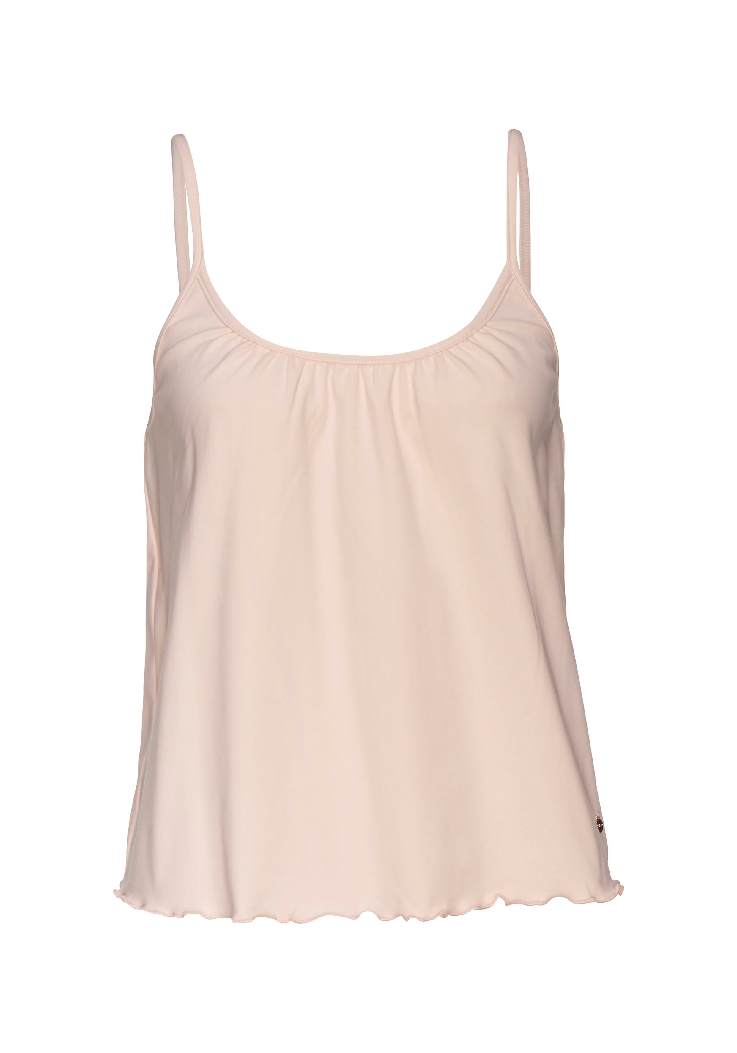 s.Oliver RED LABEL Beachwear Geribde tanktop met babylockzoom