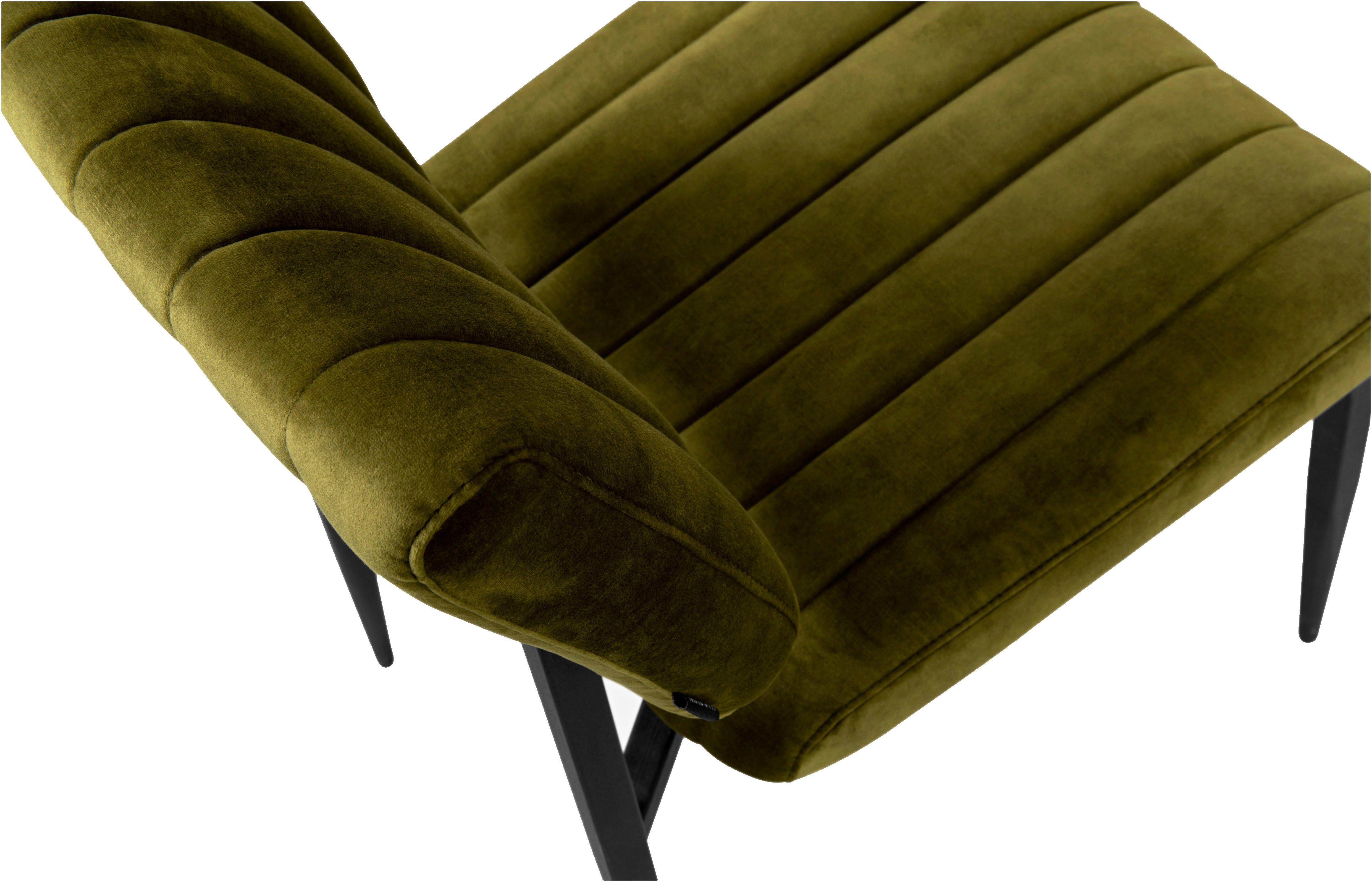 OMG Design Eetkamerstoel Ivan onderhoudsvriendelijk velvet bekleding, keukenstoel (set)