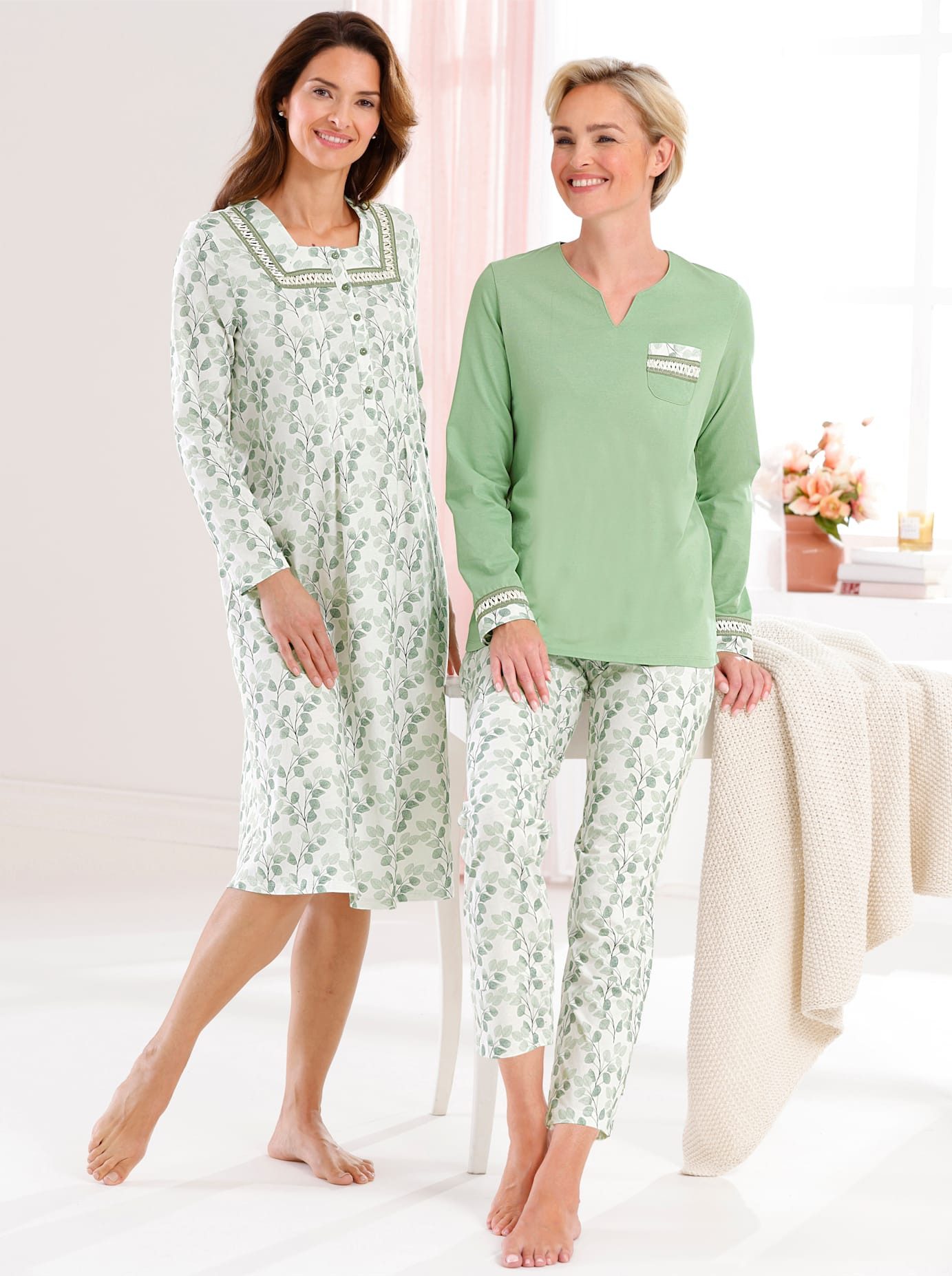 wäschepur Pyjama dames pyjama's maat 36/38 beige