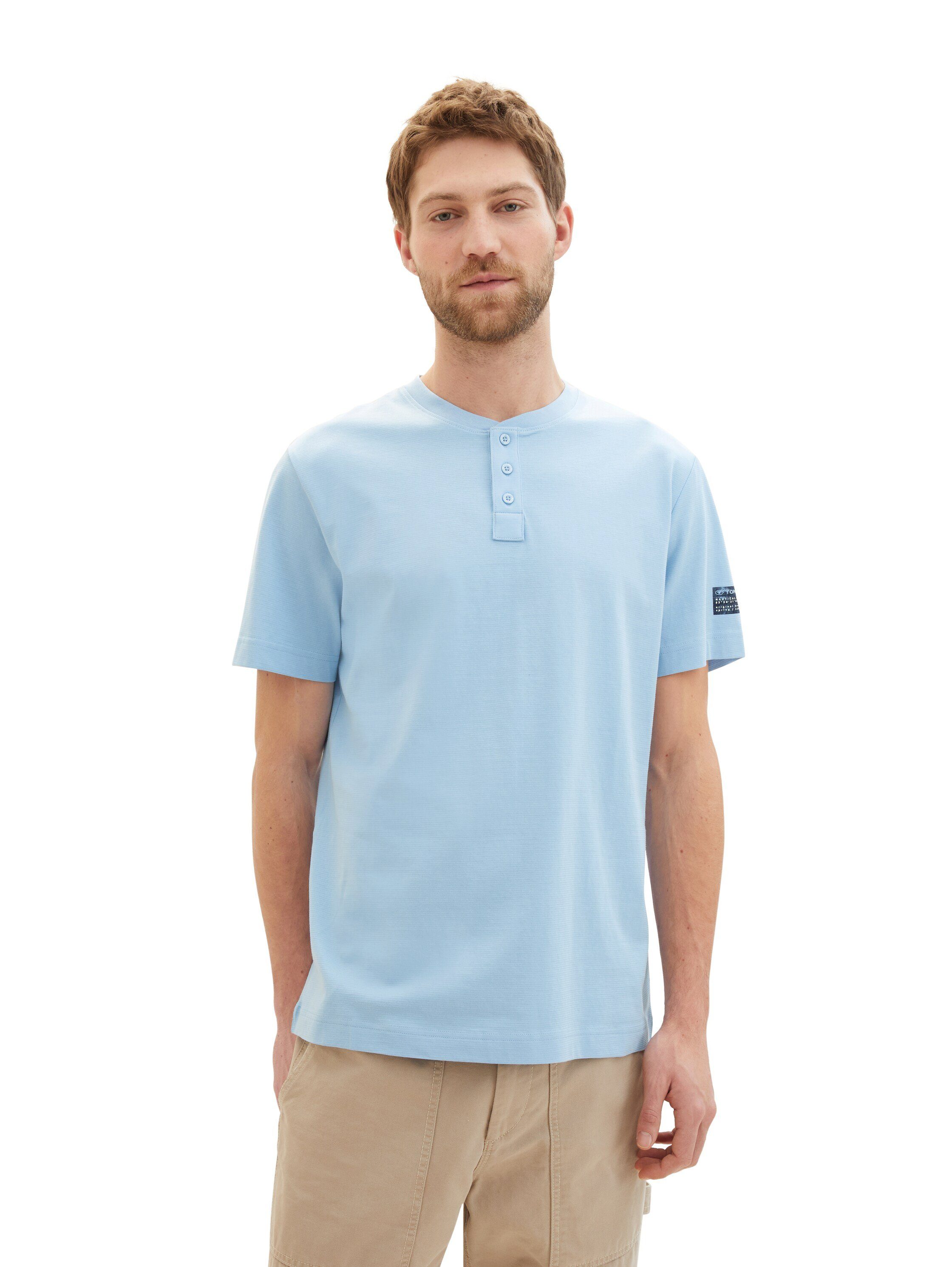 Tom Tailor Henleyshirt met knoopsluiting