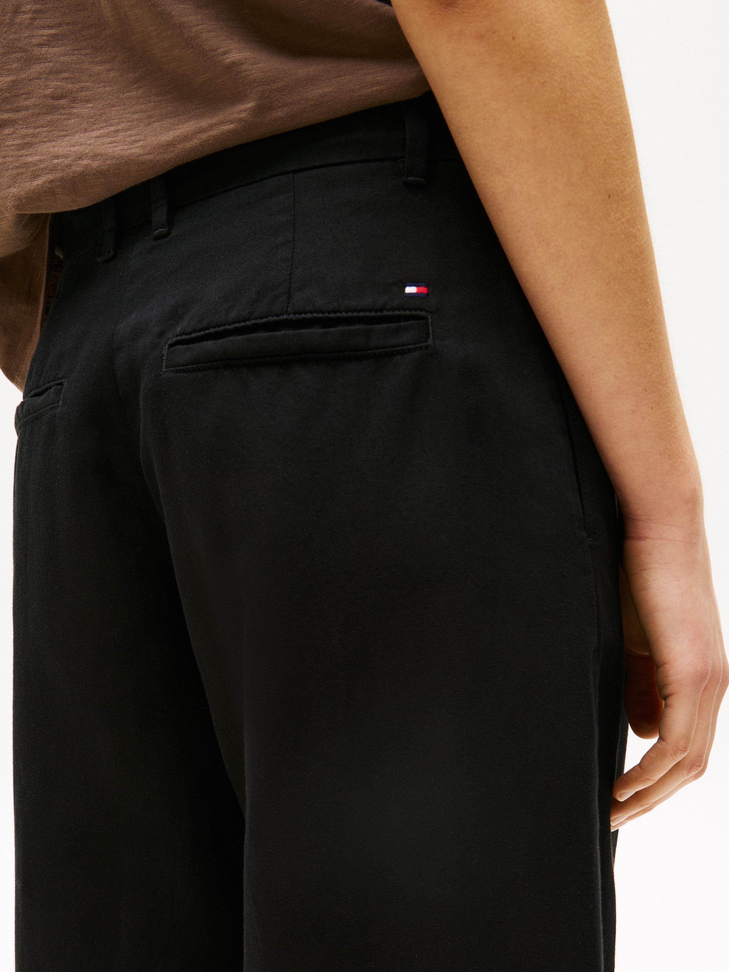 Tommy Hilfiger Geweven broek TENCEL LINEN WIDE LEG PANT