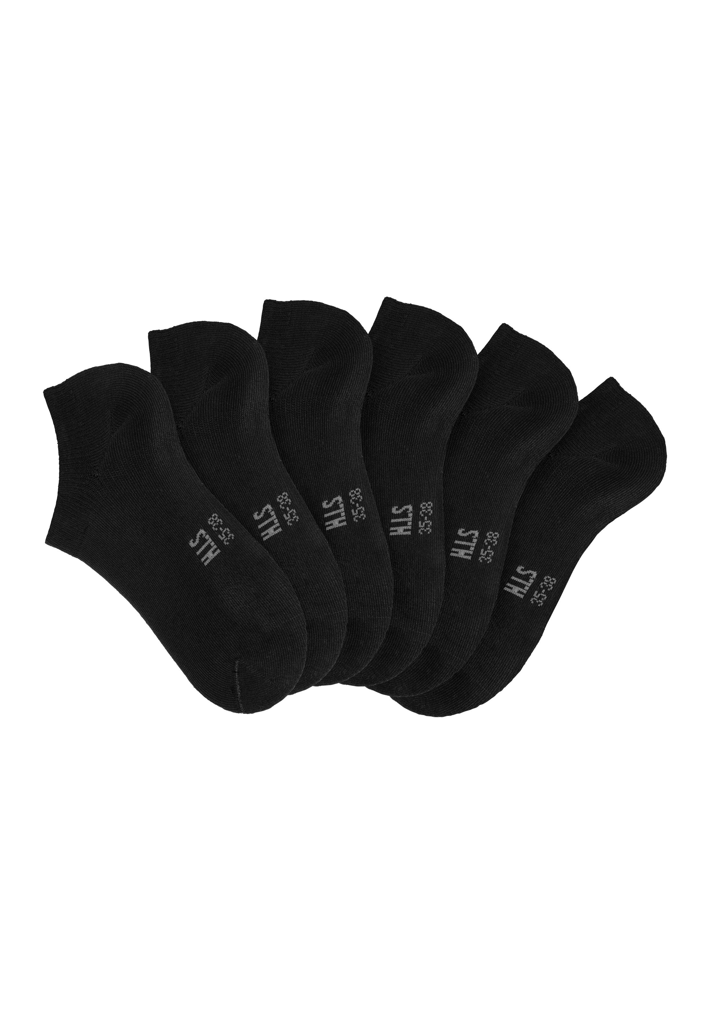 H.I.S Sneakersokken met bijzonder korte schacht (set, 6 paar)