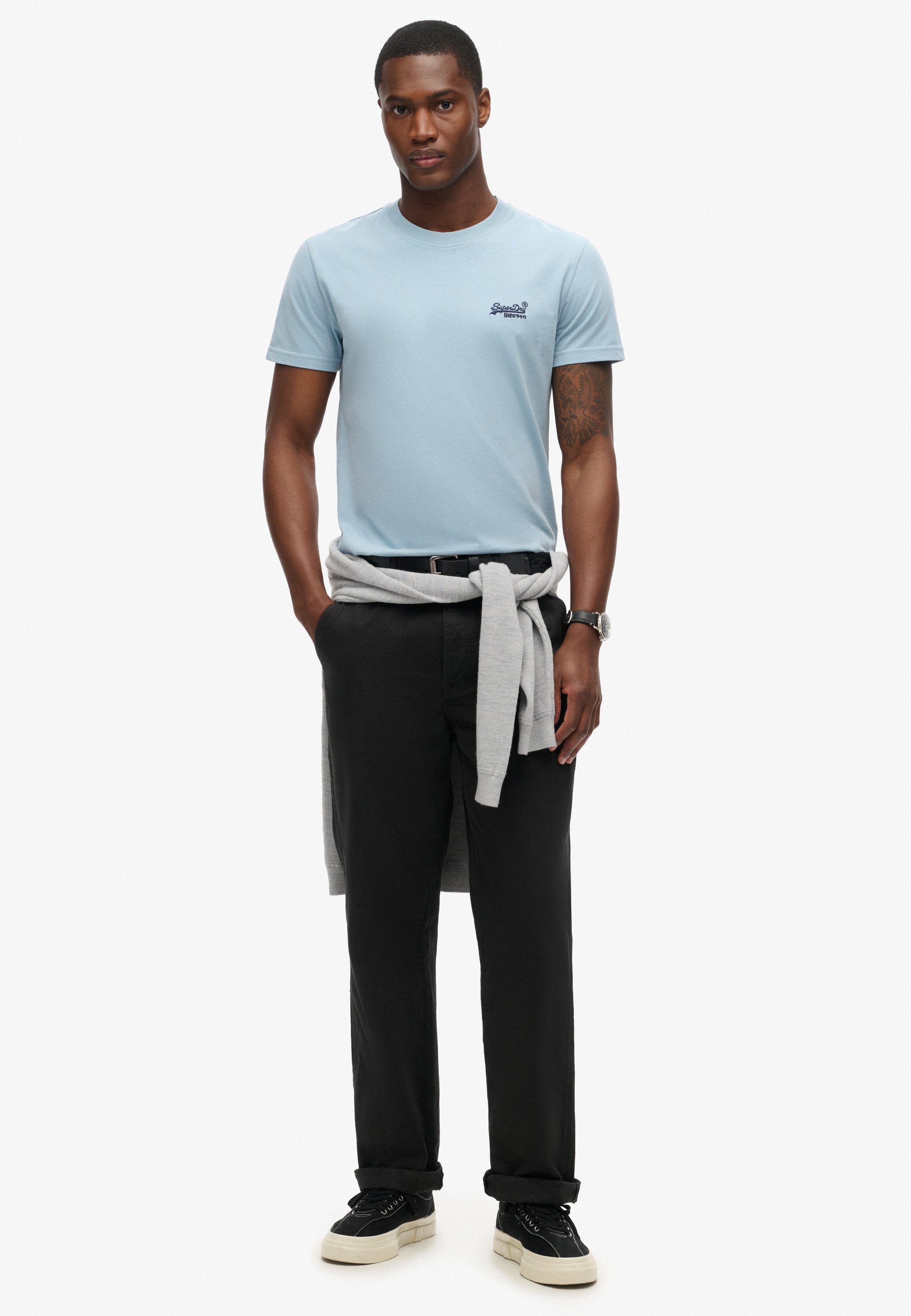 Superdry Shirt met ronde hals ESSENTIAL LOGO EMB TEE