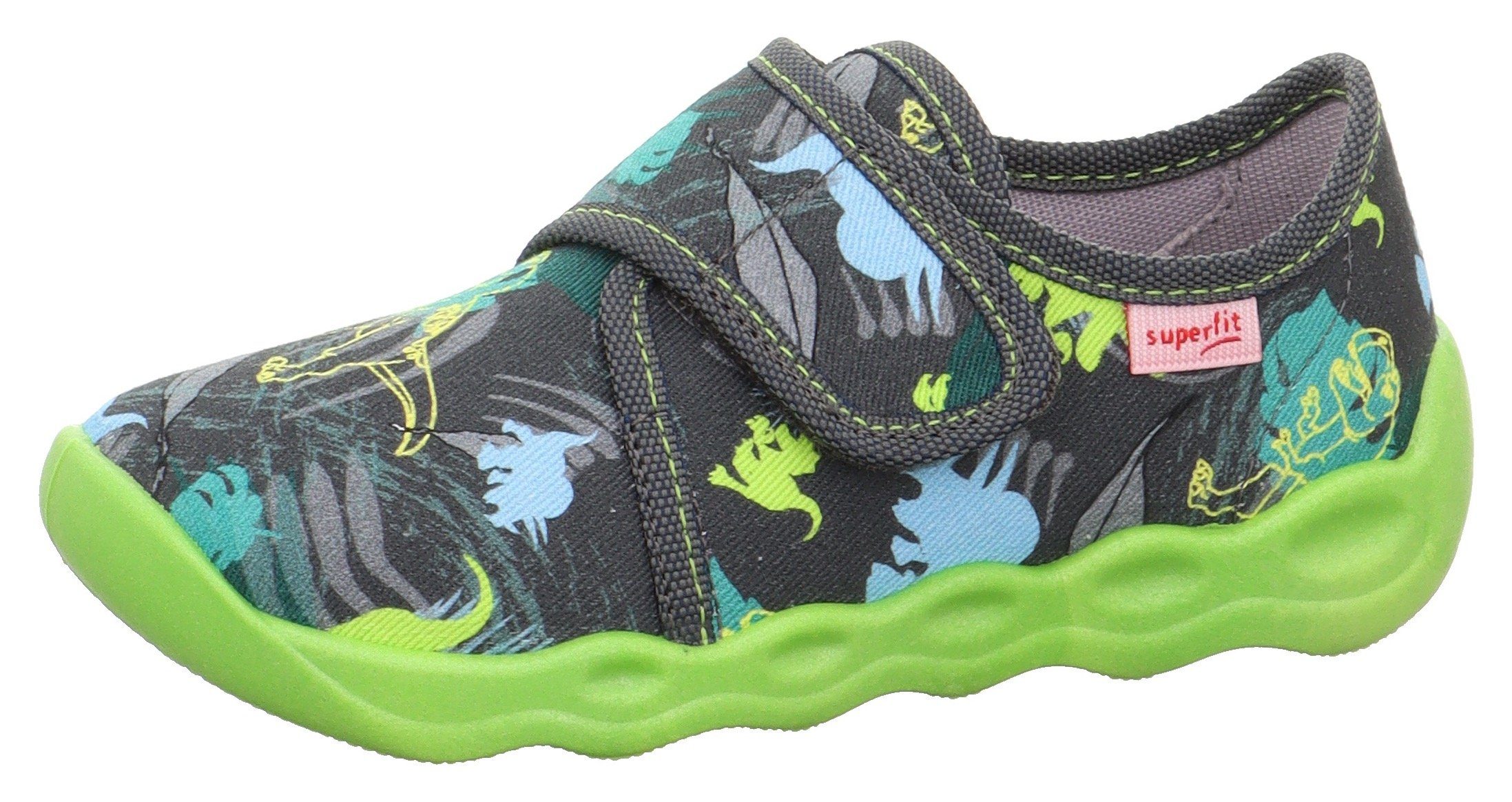 Superfit Pantoffels BUBBLE WMS: Middel Klittenbandschoen, kleuterschool schoen met coole print