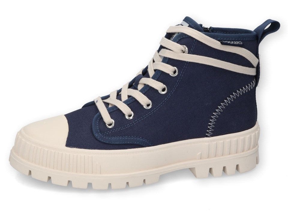 Dockers by Gerli Veterschoenen outdoor mode, veterschoenen, vrijetijdsschoen met sterke profielzool dames veterlaarsjes maat 37 EU blauw