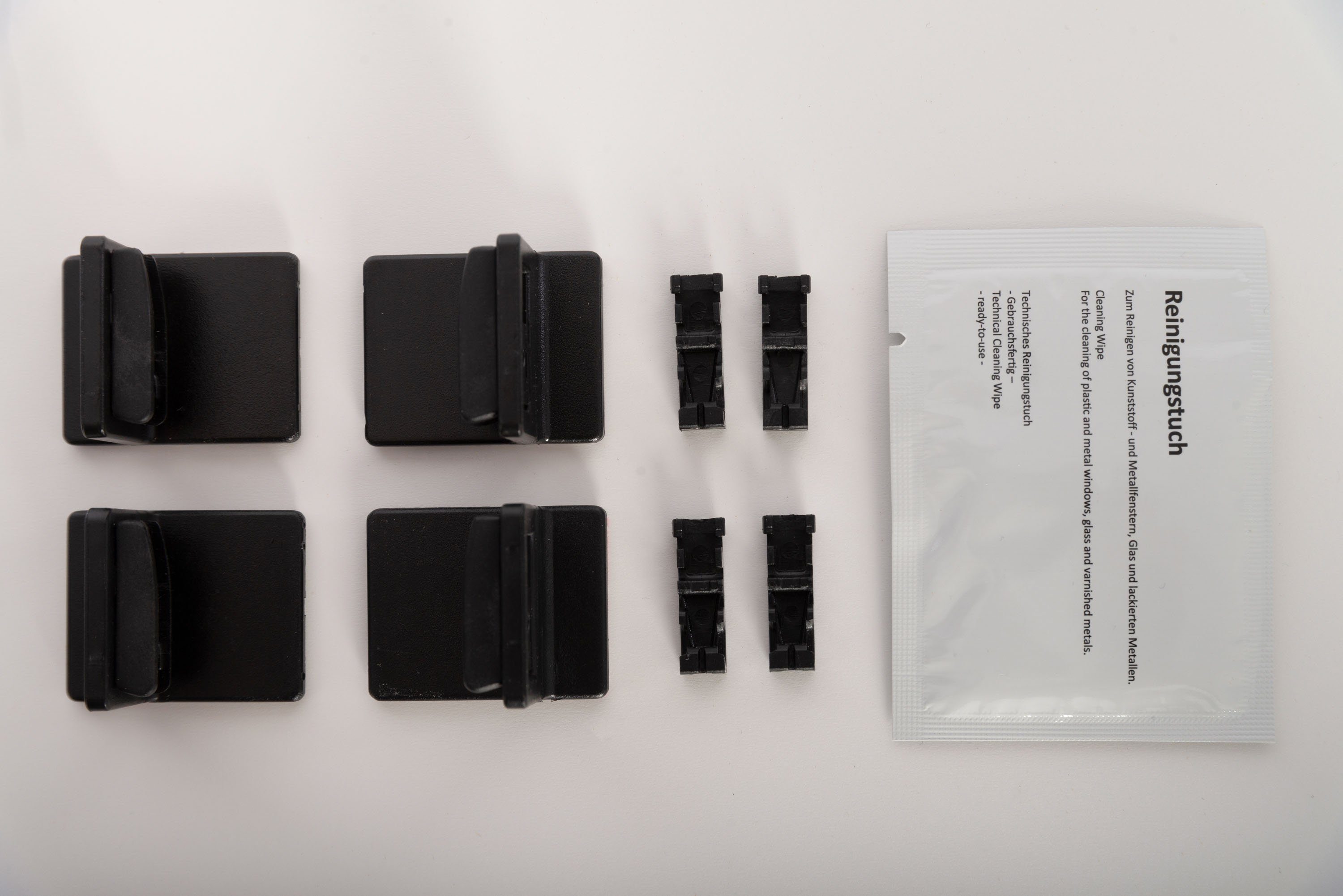 K-HOME Zelfklevende drager voor de bevestiging van plisségordijnen op het raamkozijn (set, 4 stuks)
