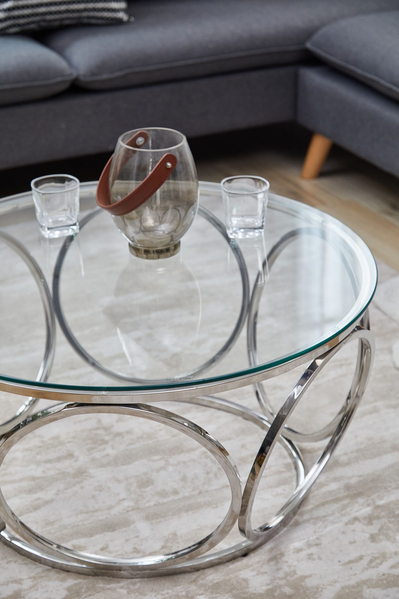 SalesFever Salontafel met designframe van roestvrij staal