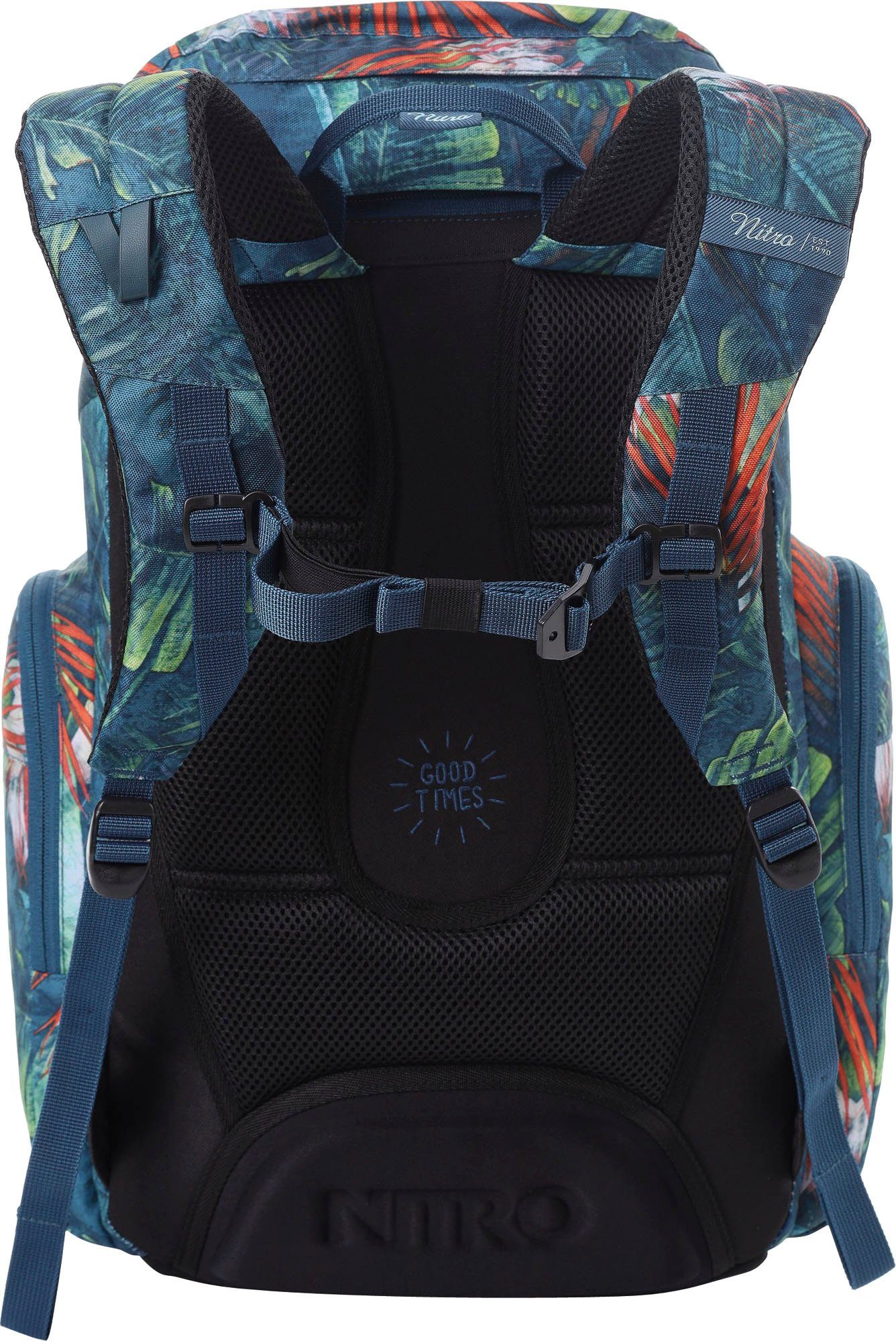 NITRO Vrijetijdsrugzak Daypacker met laptopvak, schoolrugzak, wandelaarsrugzak of streetpack