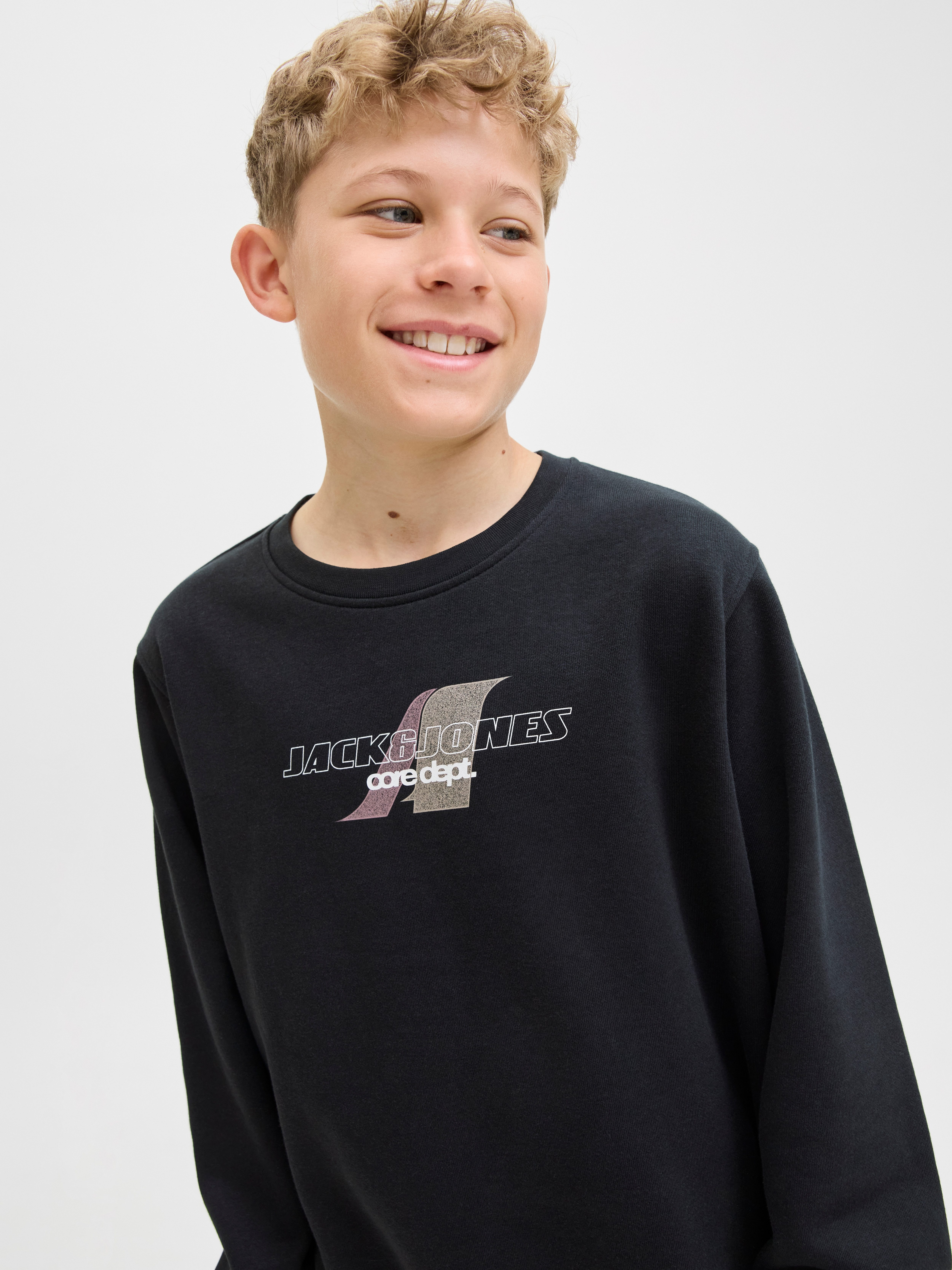 Jack & Jones Junior Sweatshirt JCOTIER PRINT SWEAT CREW NECK SN JNR