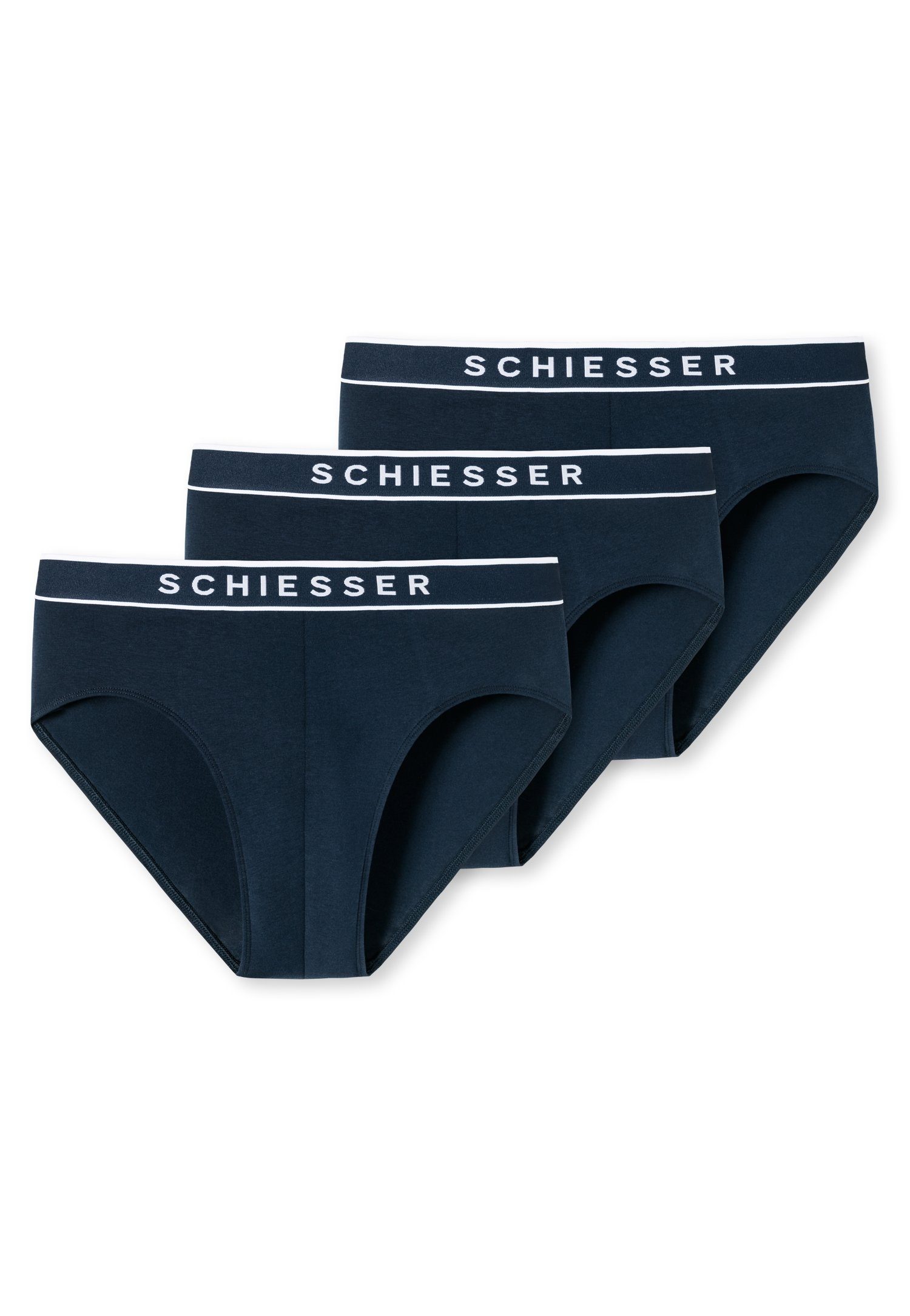 Schiesser Rio-slip "95/5" met sportieve webgummiband met contrasterend schiesser-logo (3 stuks)
