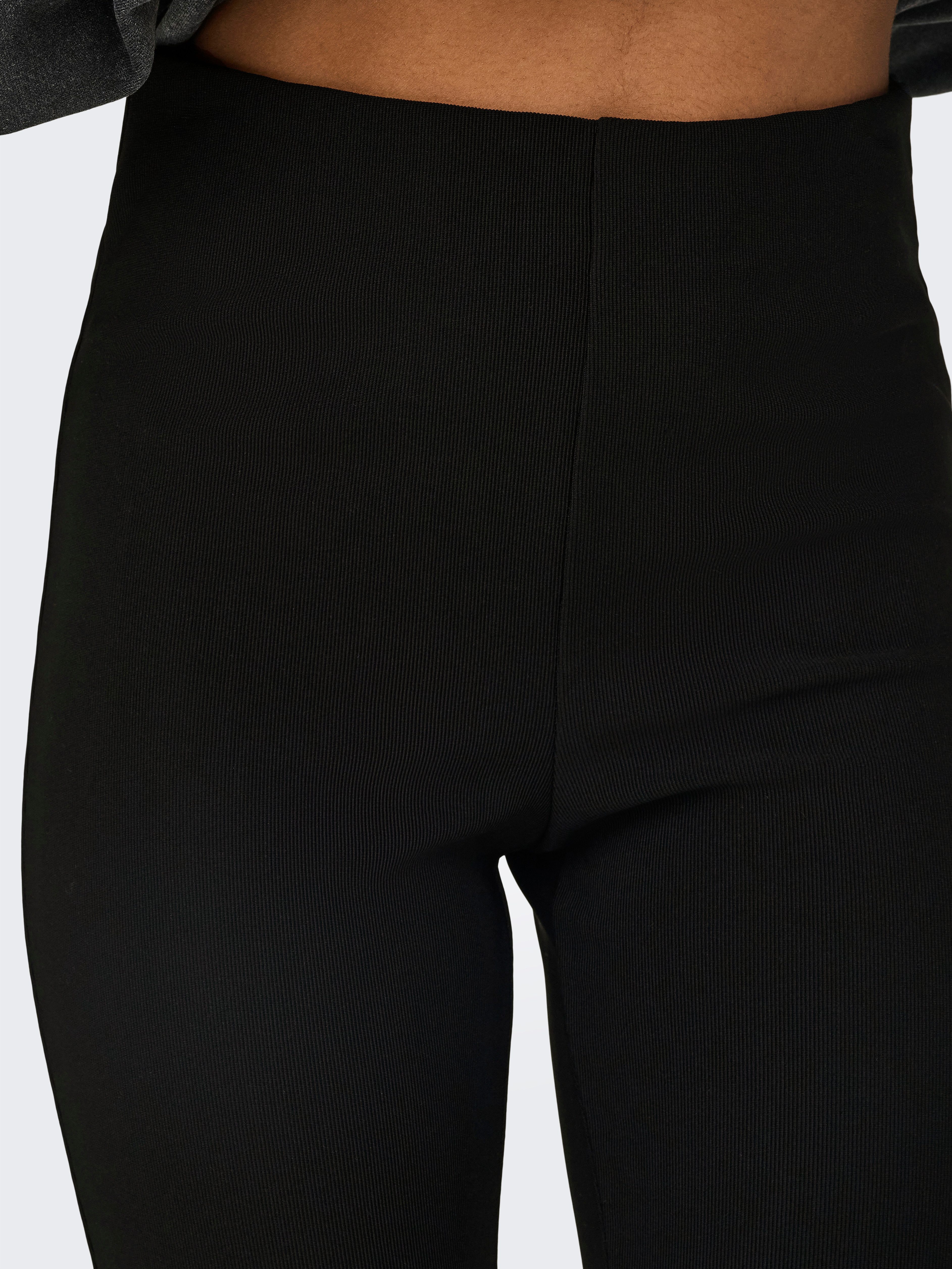 Only Legging met hoge taille ONLPEONY HW RIB ZIP LEGGING CC PNT