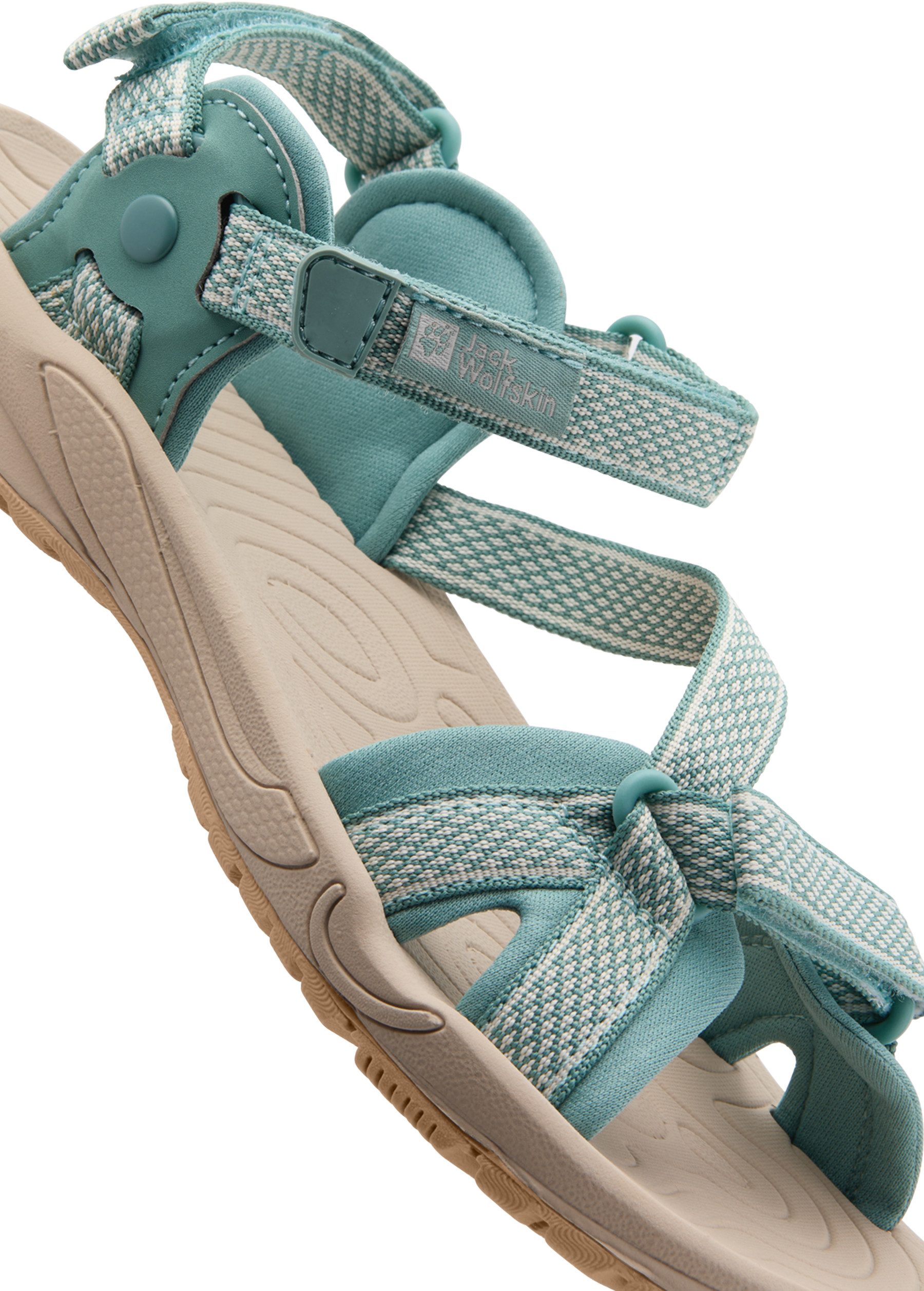 Jack Wolfskin Outdoorsandalen LAKEWOOD RIDE SANDAL W met klittenbandsluiting