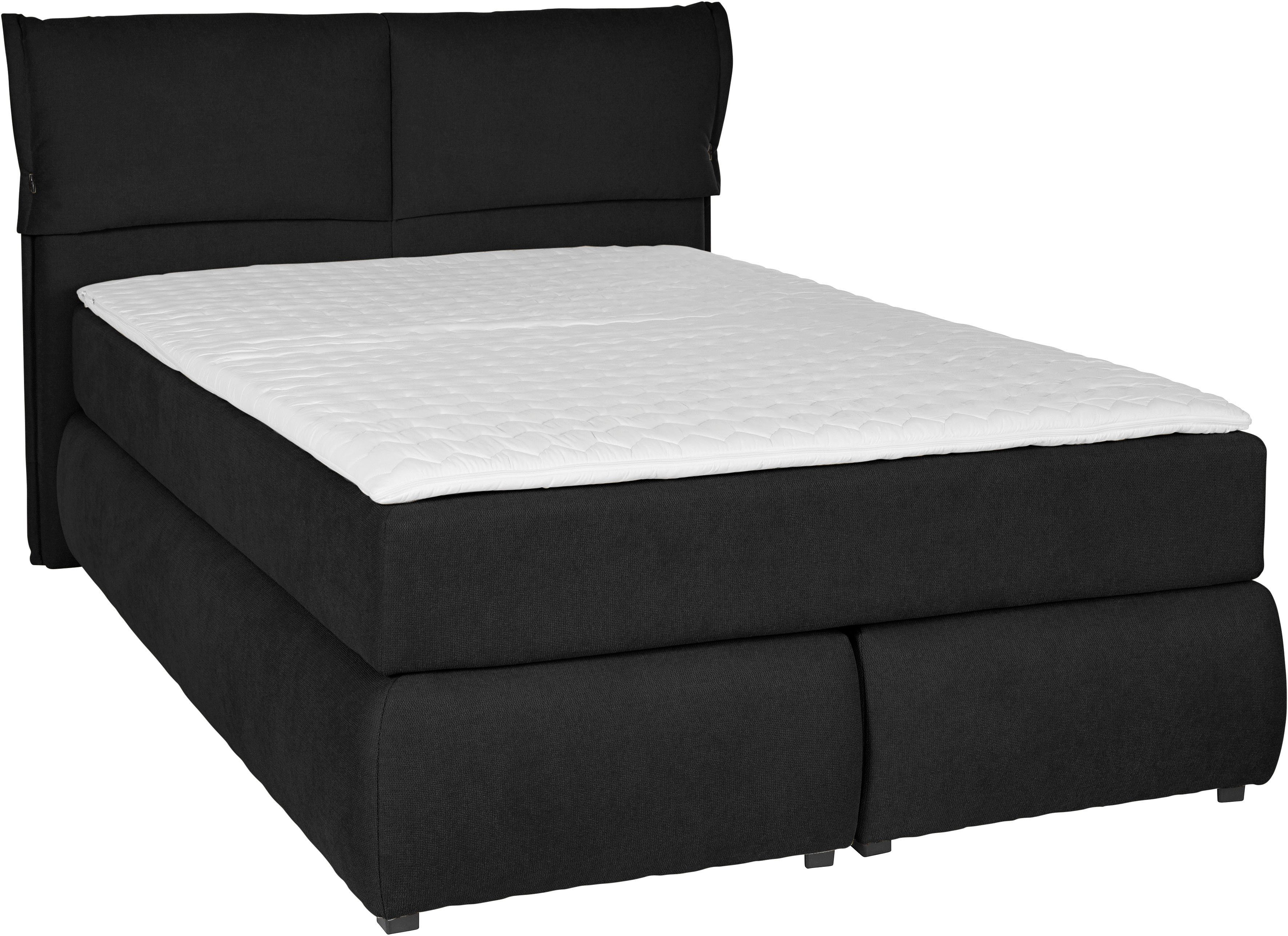 andas Boxspring Jenson in 4 kleuren, 4 breedten, 3 matrassoorten in 2 hardheden, topmatras