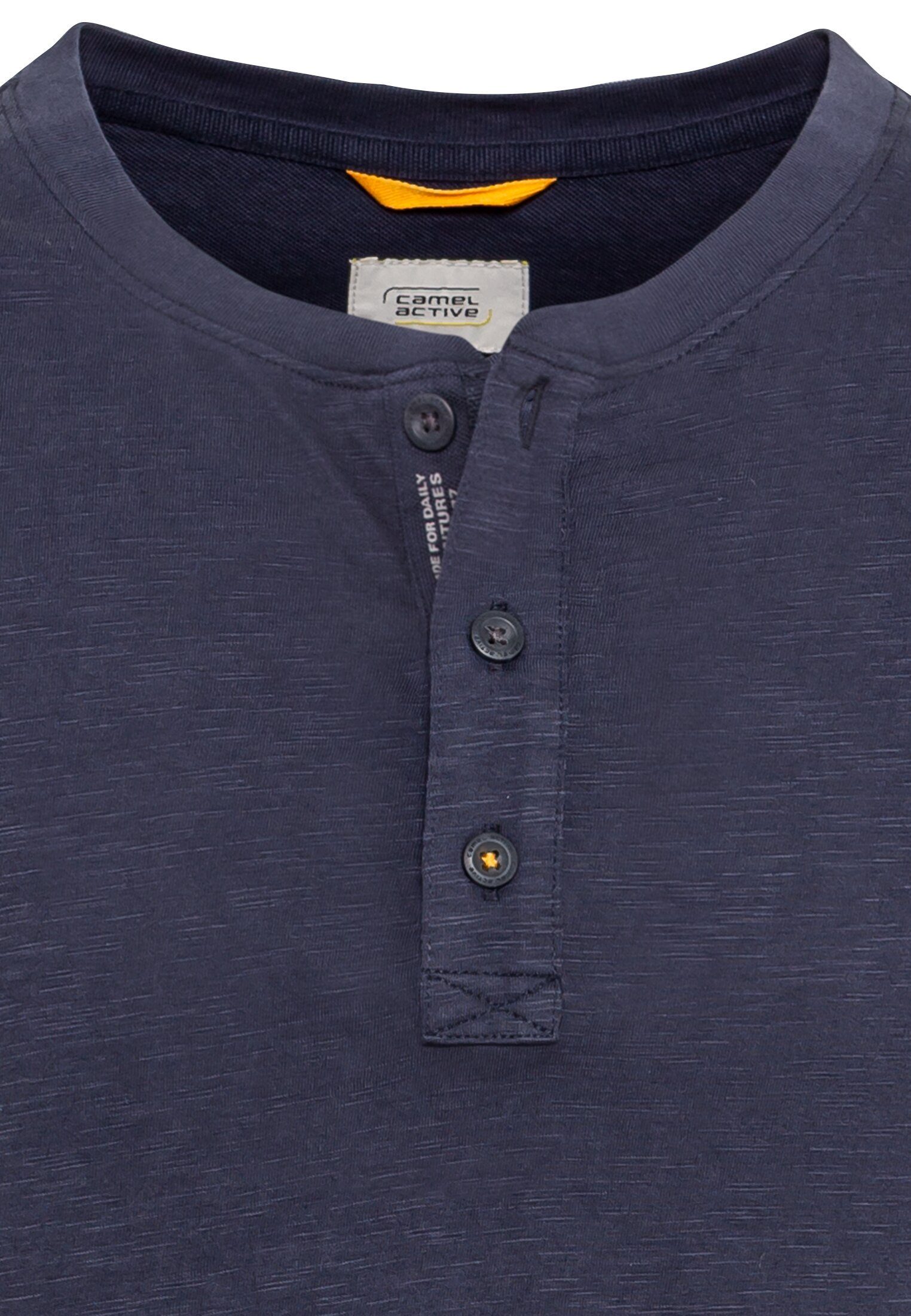 camel active Henleyshirt met geborduurd logo