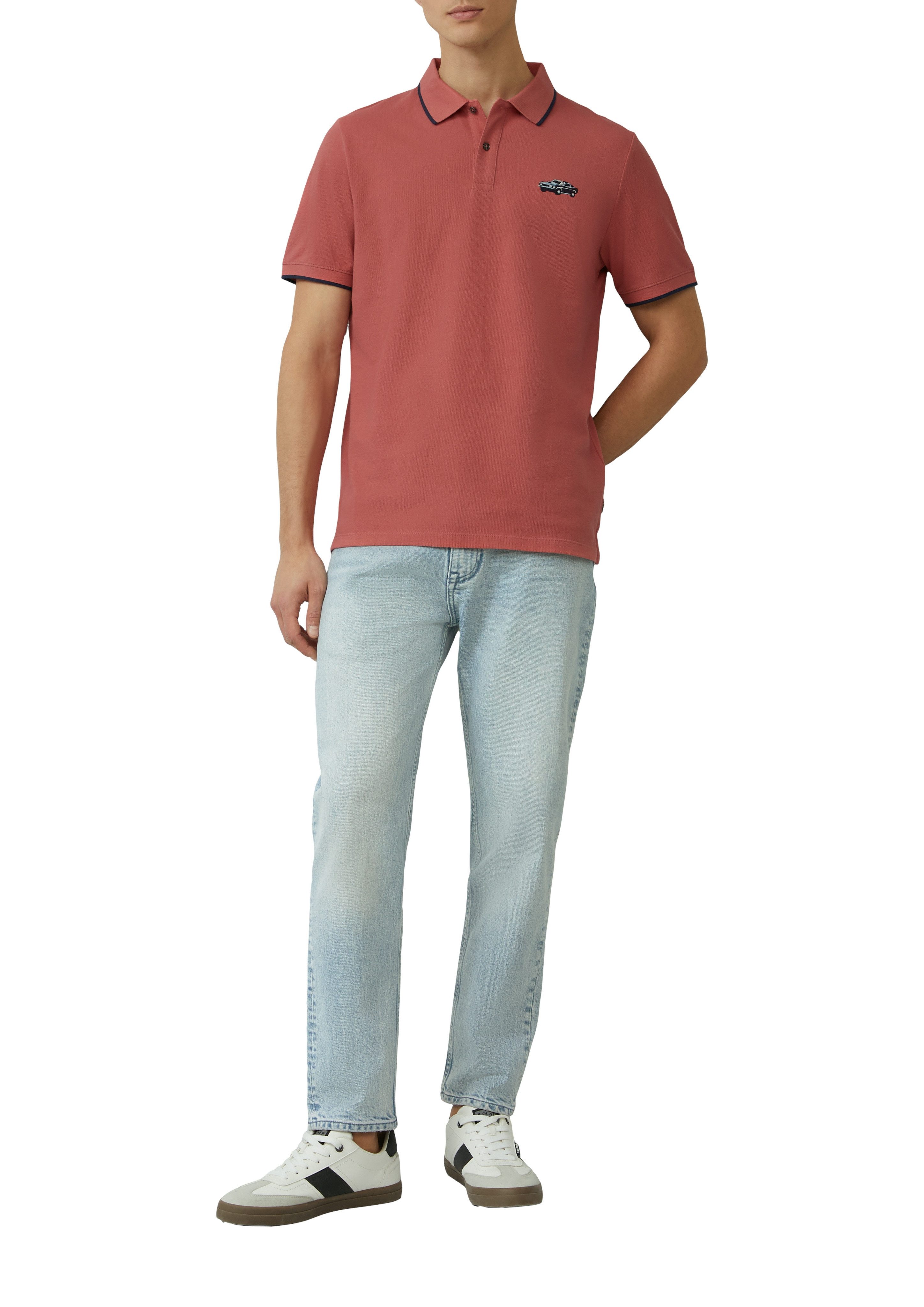 s.Oliver Poloshirt met frontprint