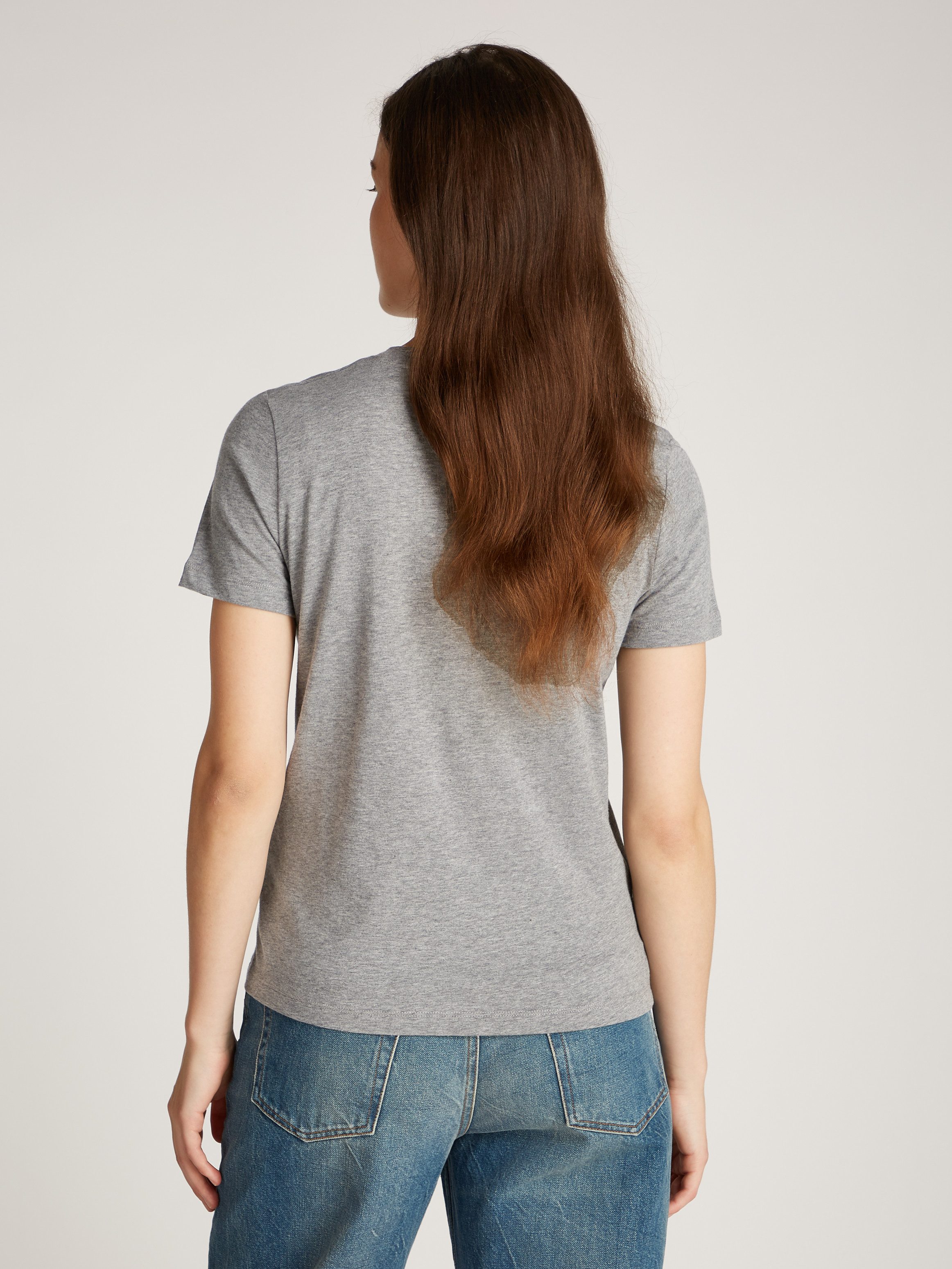 Tommy Hilfiger T-shirt REG CORP LOGO C-NK SS met een logo-opschrift