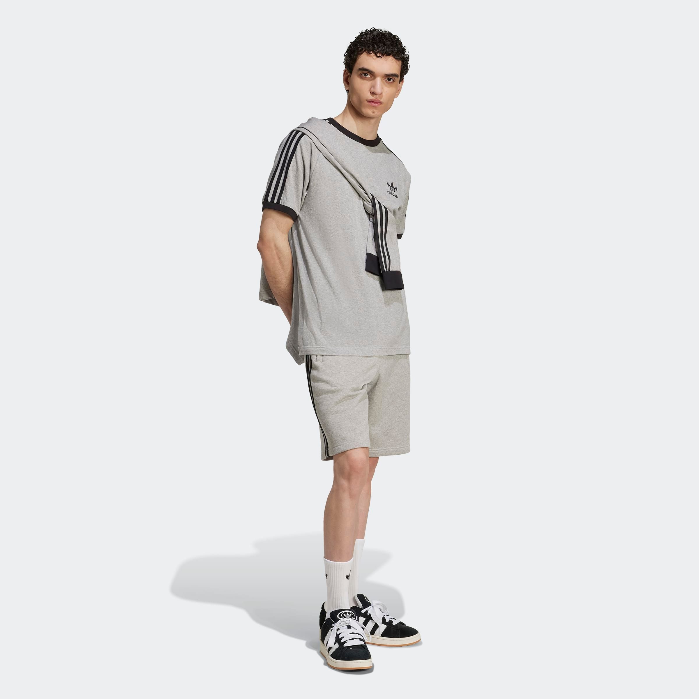 adidas Originals Short 3-STRIPE SHORT Drie-strepen sweat shorts van zacht french terry materiaal (1-delig)