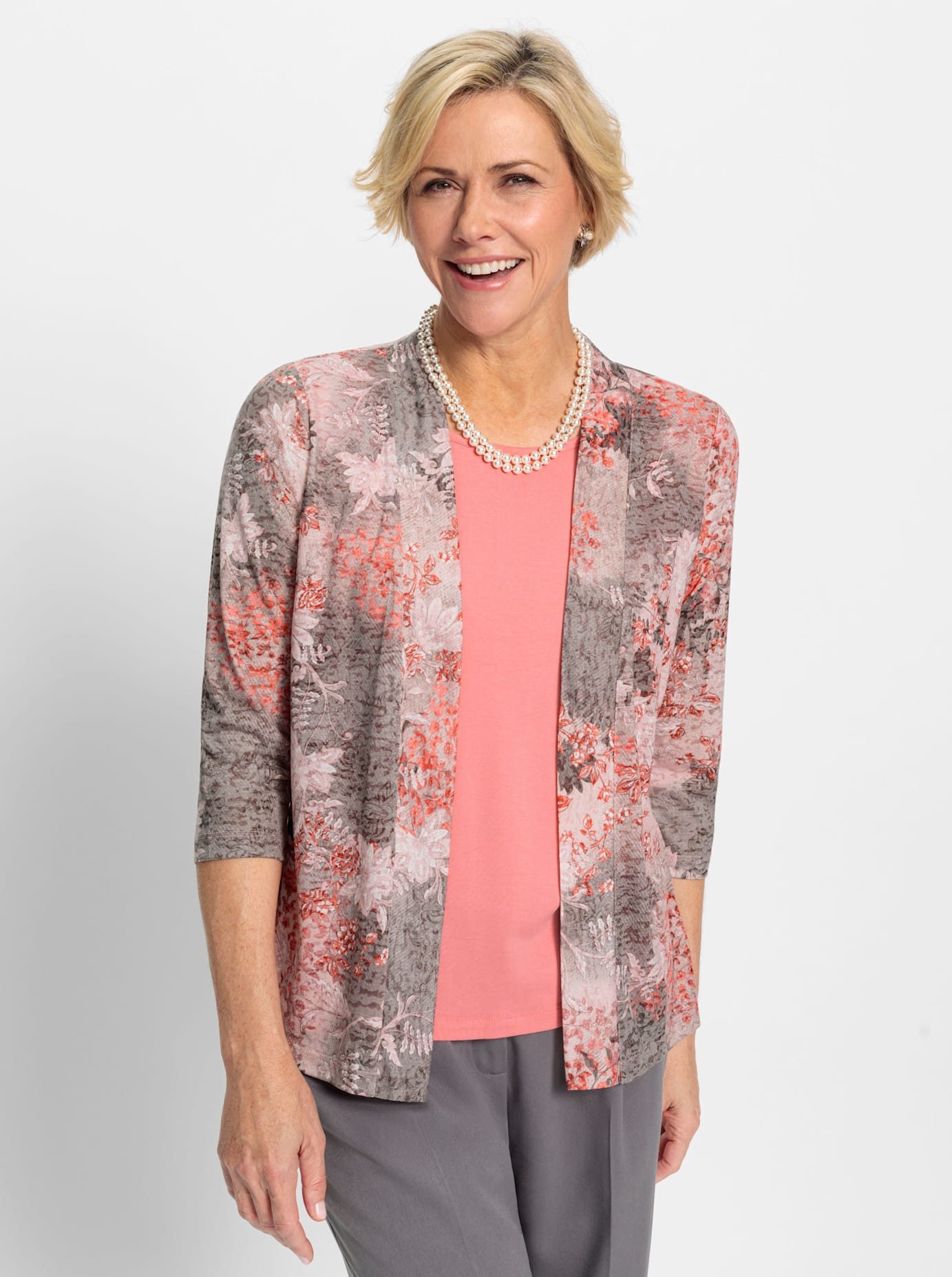 Classic 2-in-1-shirt Shirt (1-delig)